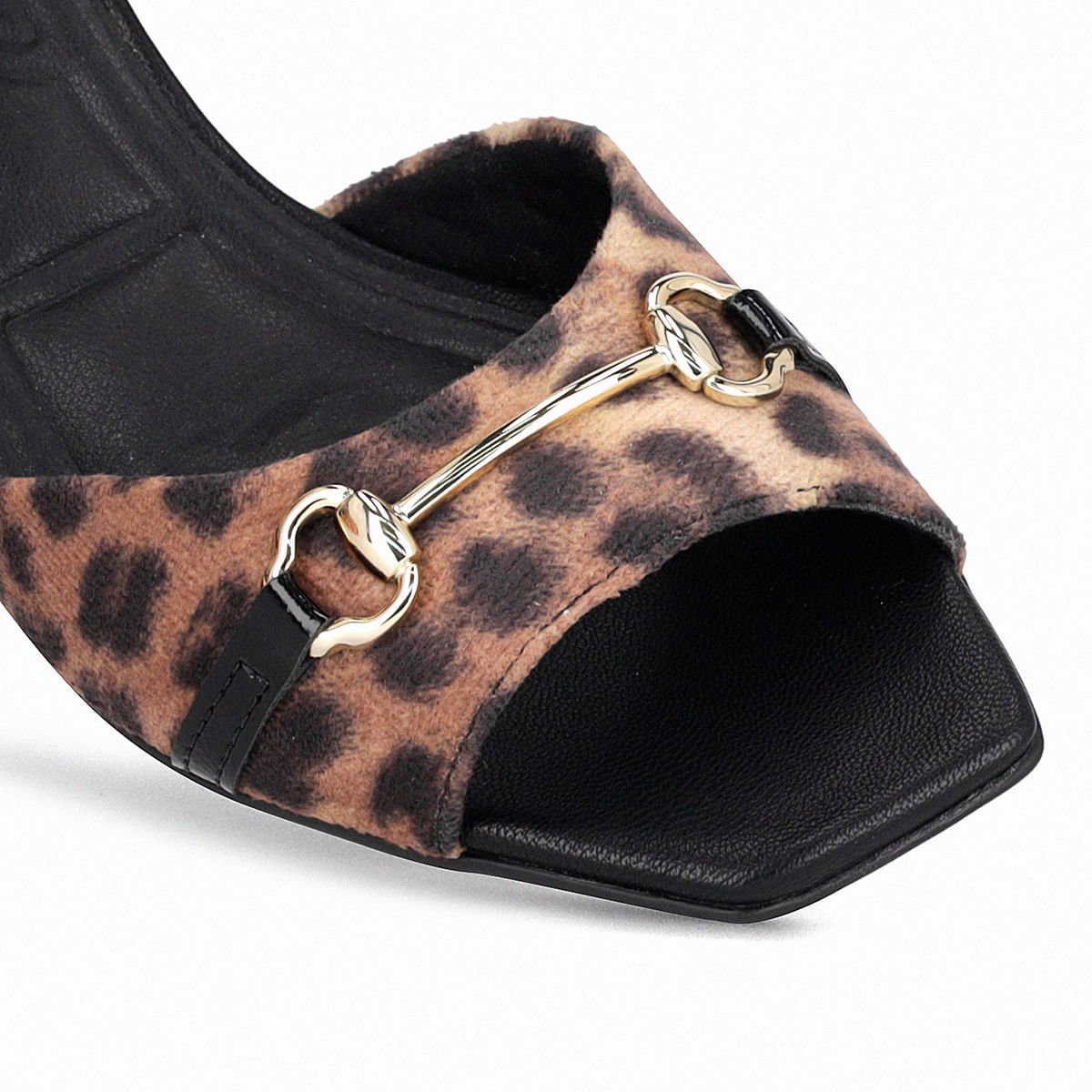 Sandália Renee Salto Médio Animal Print Marrom 4