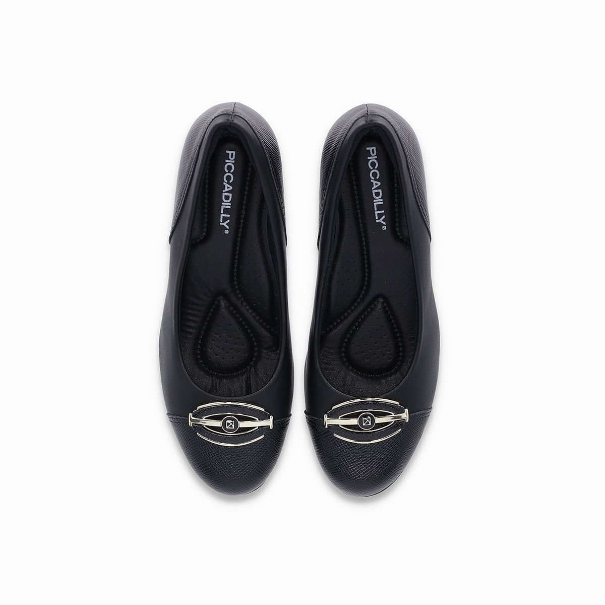 Scarpin  Laura Salto Médio Preto Preto 3