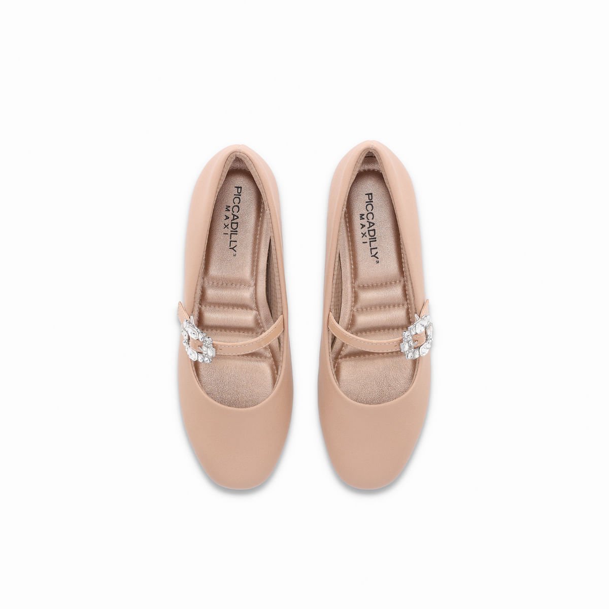 PICCADILLY MAXI - Sapatilha Boneca Michele Salto Baixo Nude Claro Rosa 3