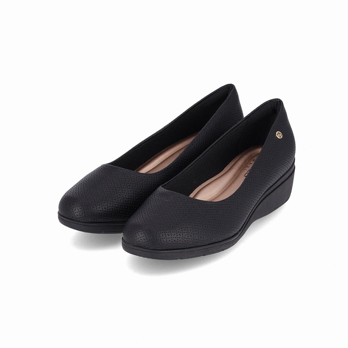 PICCADILLY MAXI - Sapato Beth Anabela Médio  Preto Preto 2