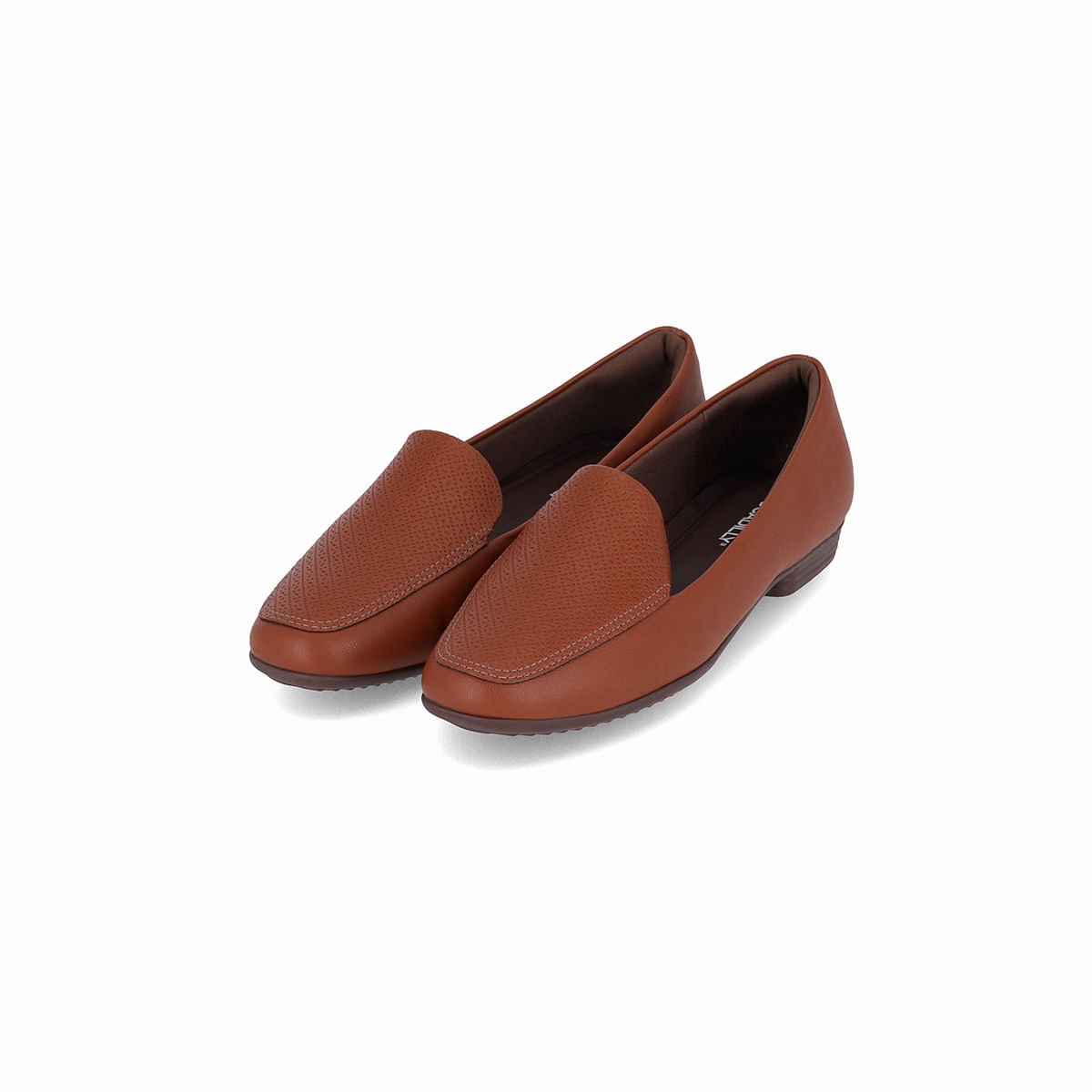 Loafer Raquel Salto Baixo Conhaque Conhaque 2