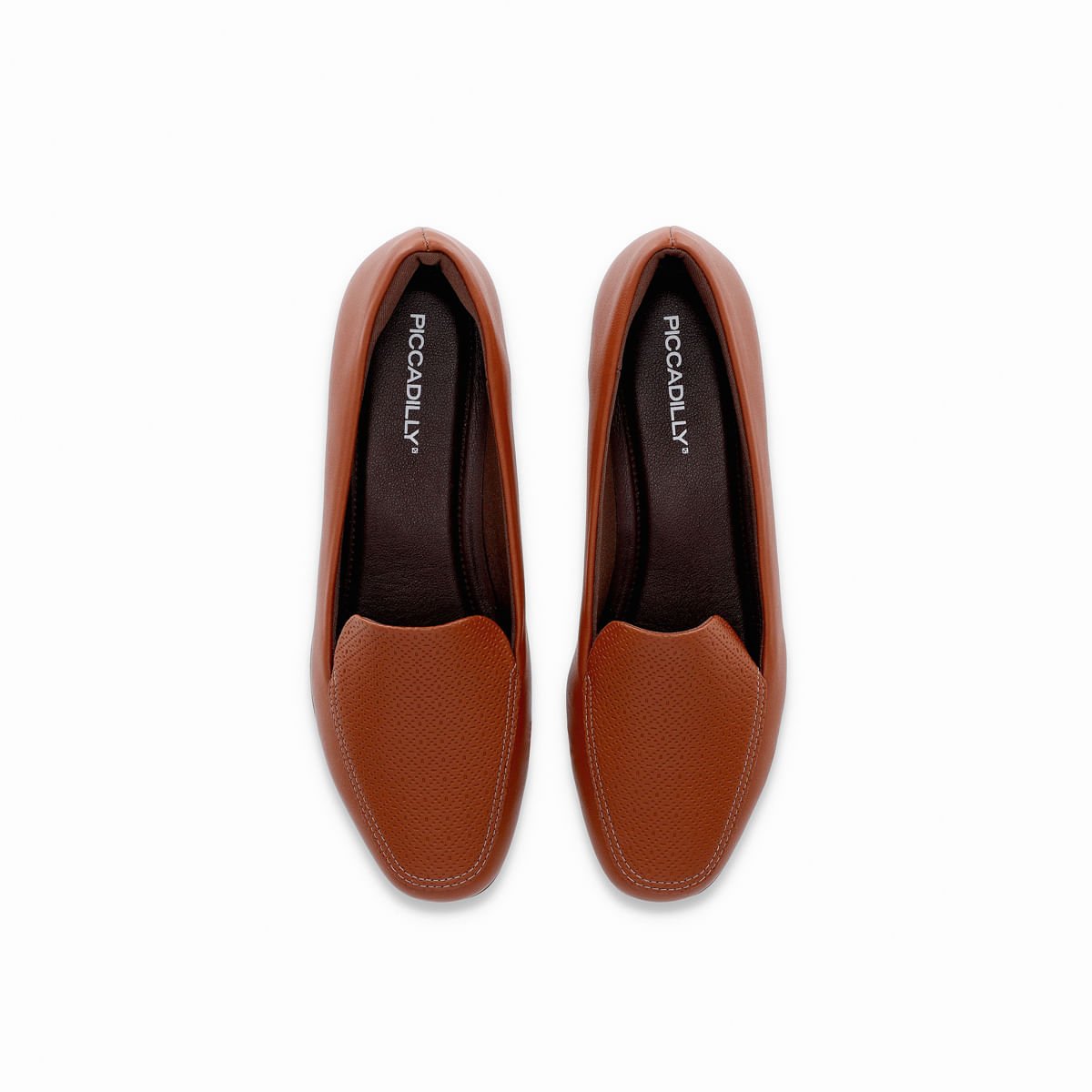 Loafer Raquel Salto Baixo Conhaque Conhaque 3
