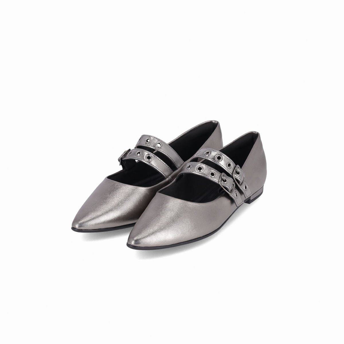 Sapatilha Ana Salto Baixo Pewter Pewter 2