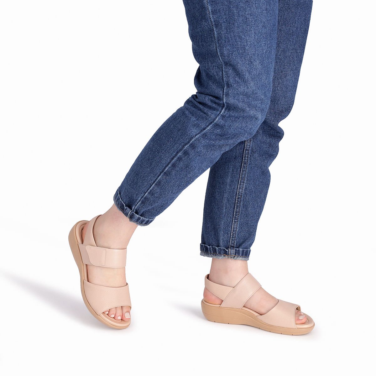 Sandália Fascite Anabela Médio Rose Rosé 4