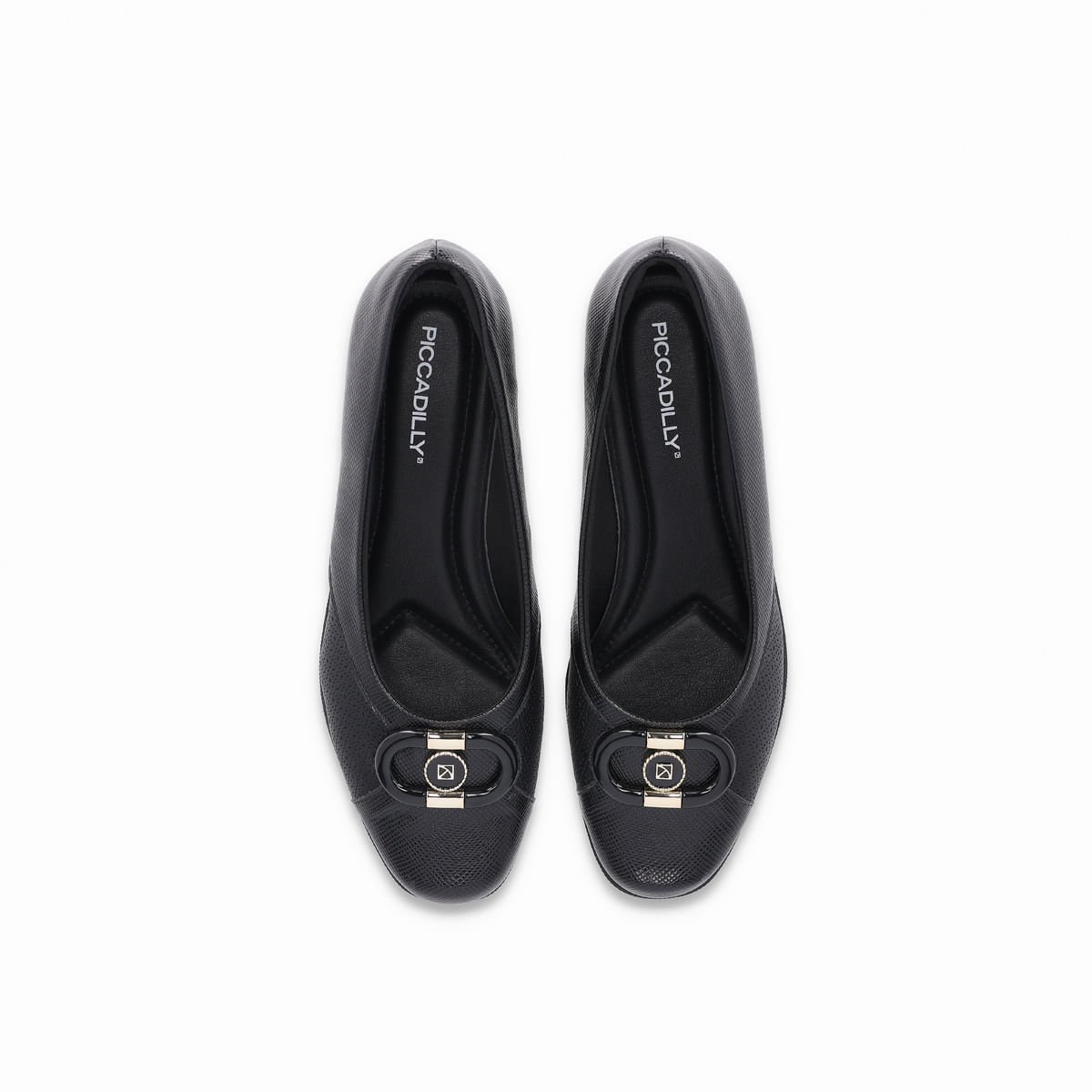 Sapato Ivone Anabela Médio Preto Preto 3