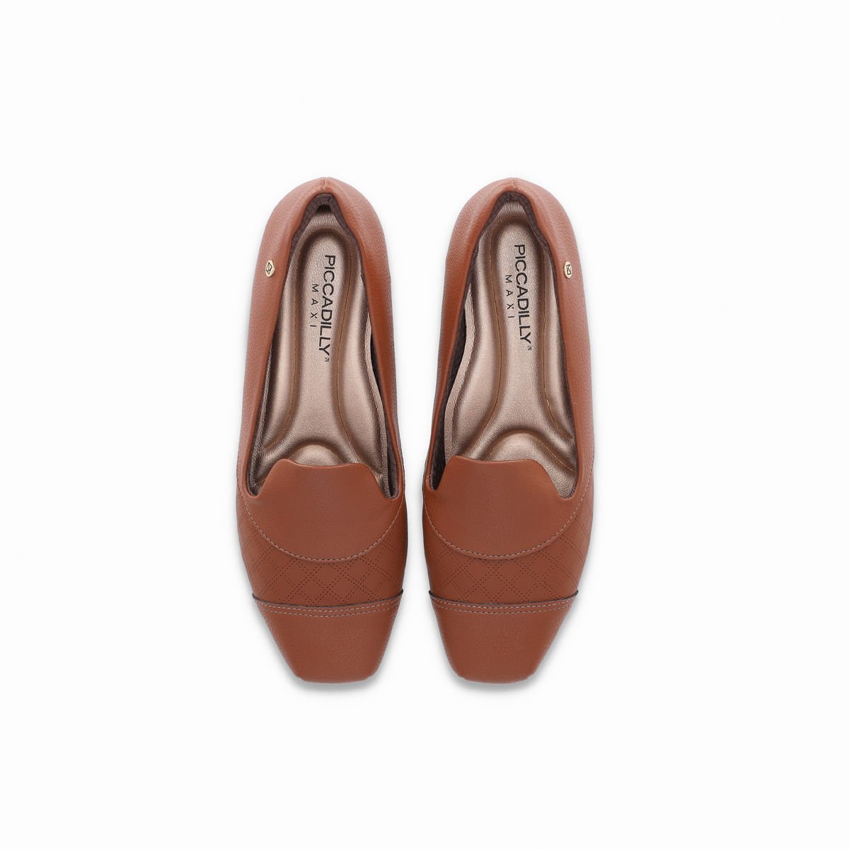 PICCADILLY MAXI -Loafer Fernanda Salto Baixo Conhaque Conhaque 3