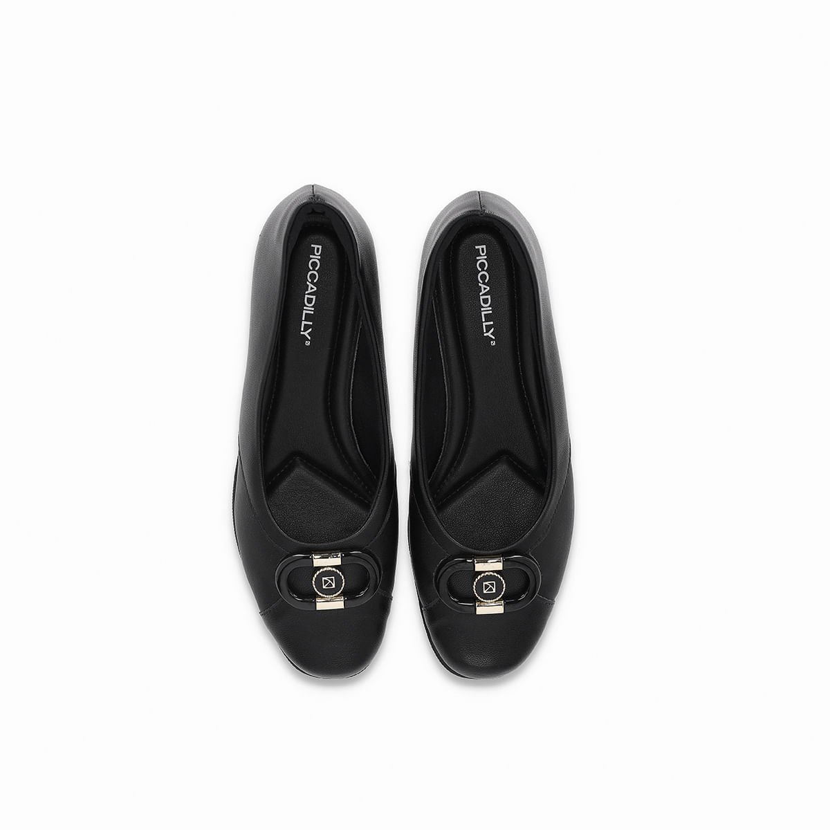 Sapato Ivone Anabela Médio Preto Preto 3