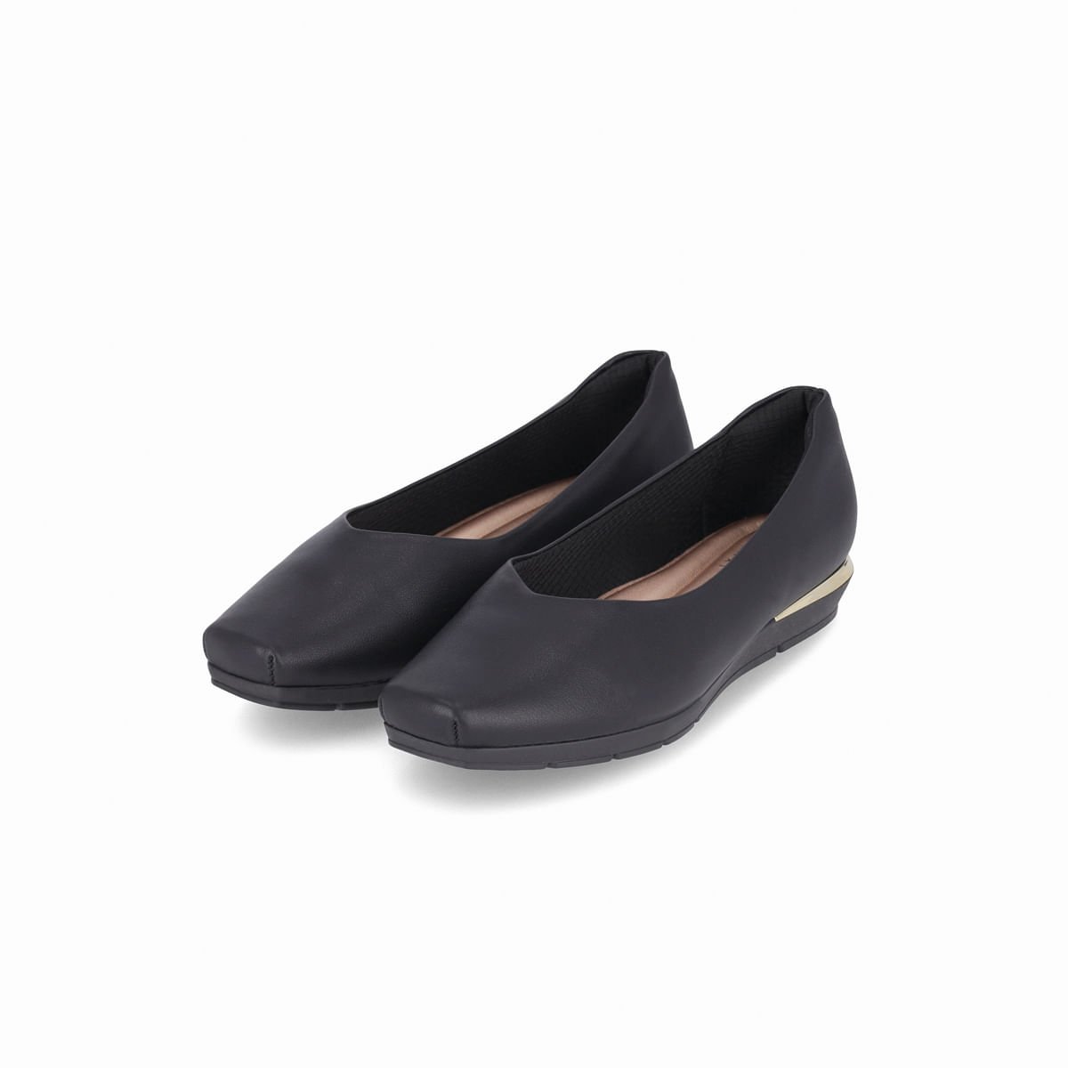 PICCADILLY MAXI - Sapatilha Fernanda Salto Baixo Preto Preto 2