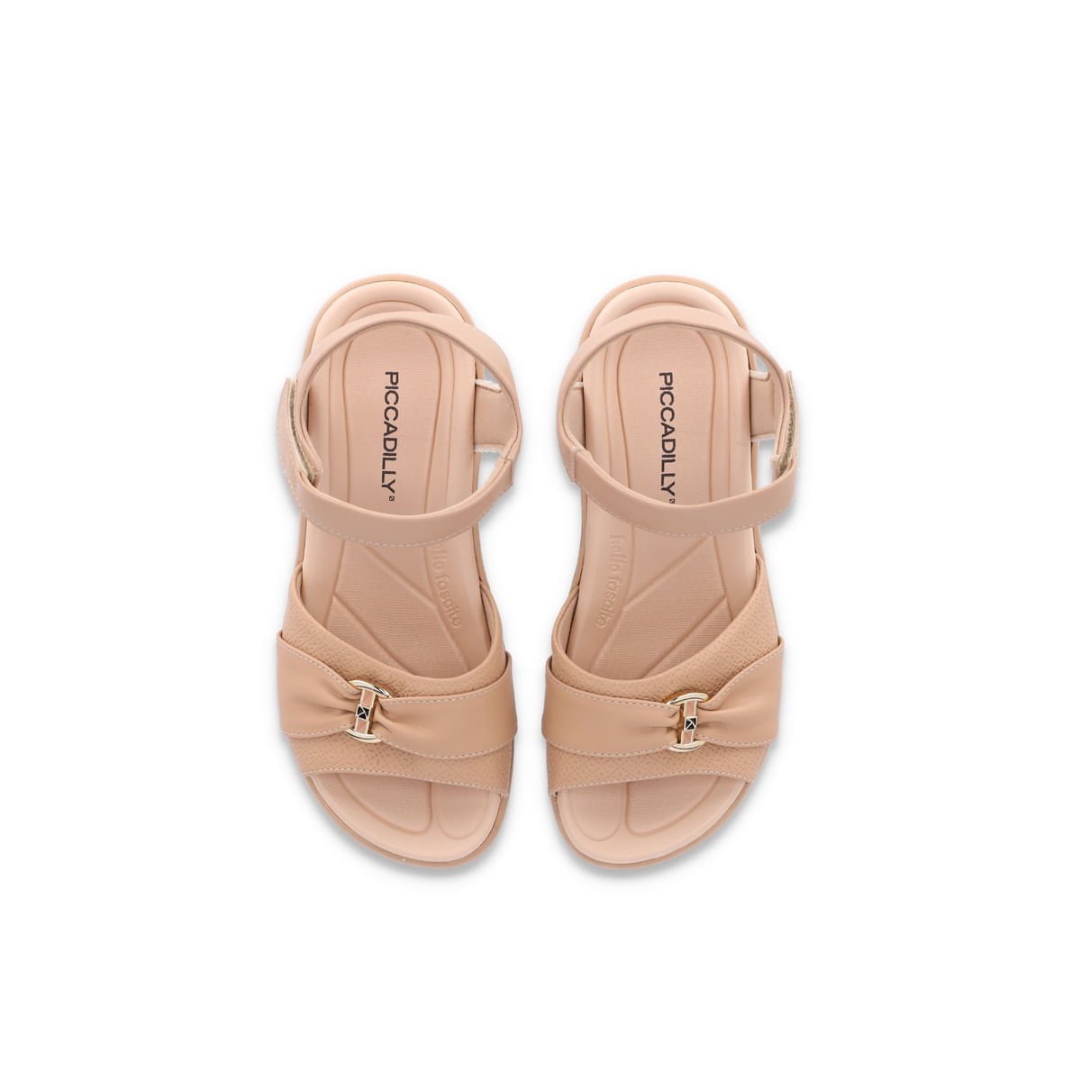 Sandália Fascite Anabela Médio Nude Claro Nude Claro 3