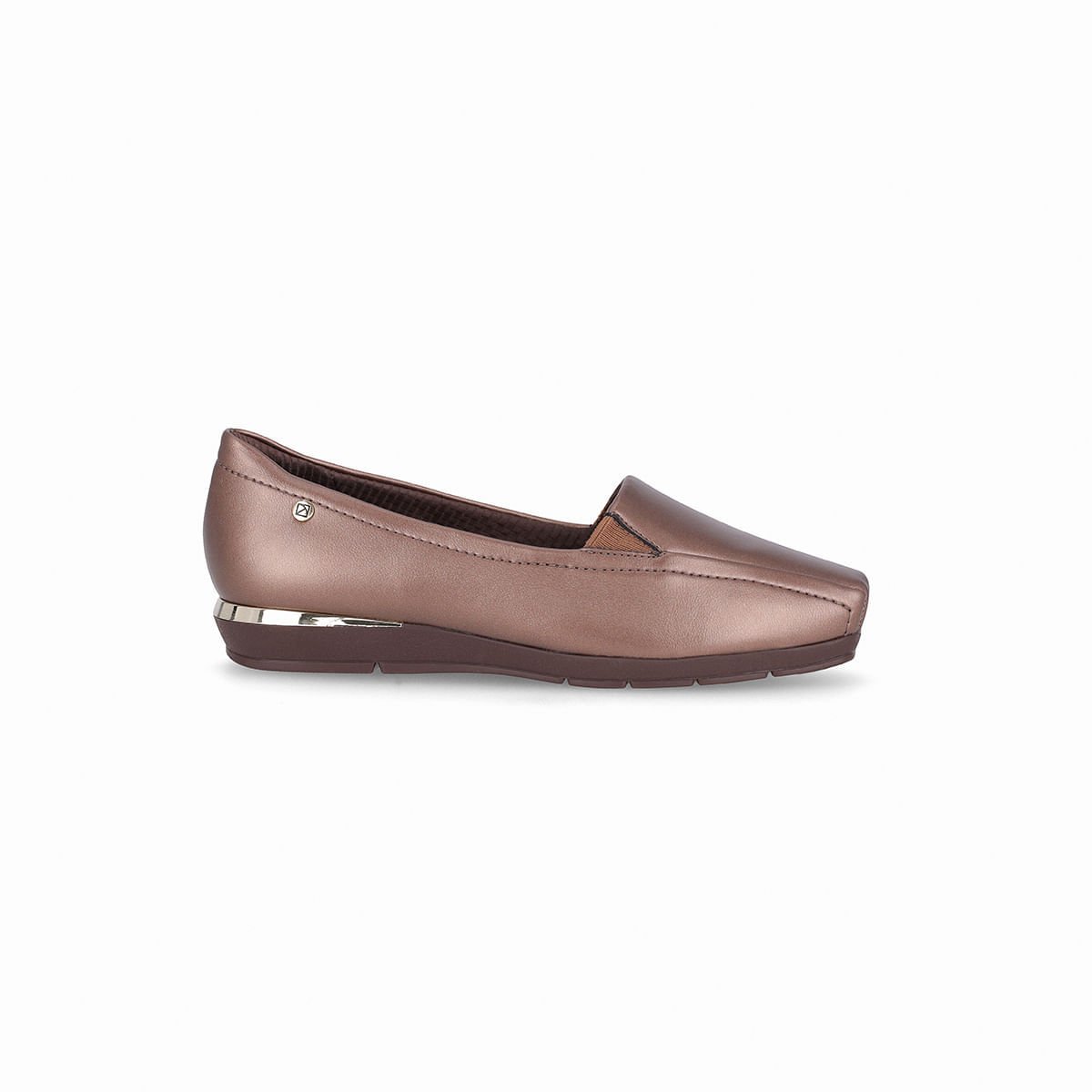 PICCADILLY MAXI - Sapato Fernanda Salto Baixo Bronze Bronze 1