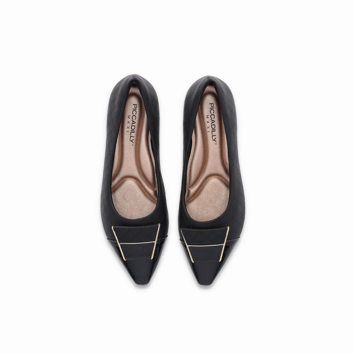 PICCADILLY MAXI - Sapato Silvia Salto Baixo Preto Preto 3