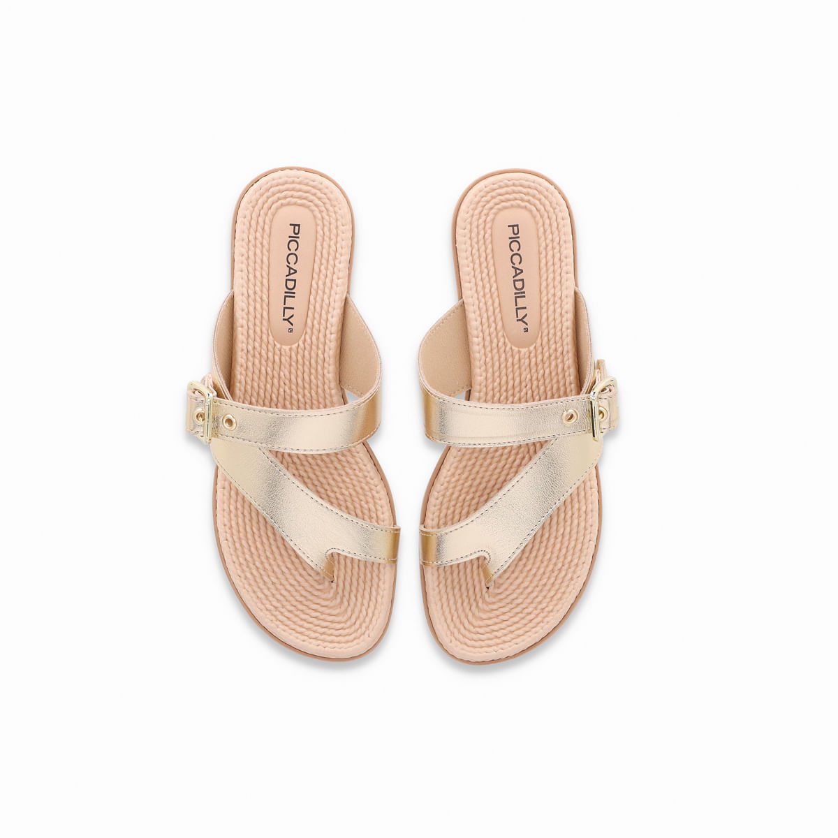 Chinelo Rasteirinha Adla Ouro Ouro 3