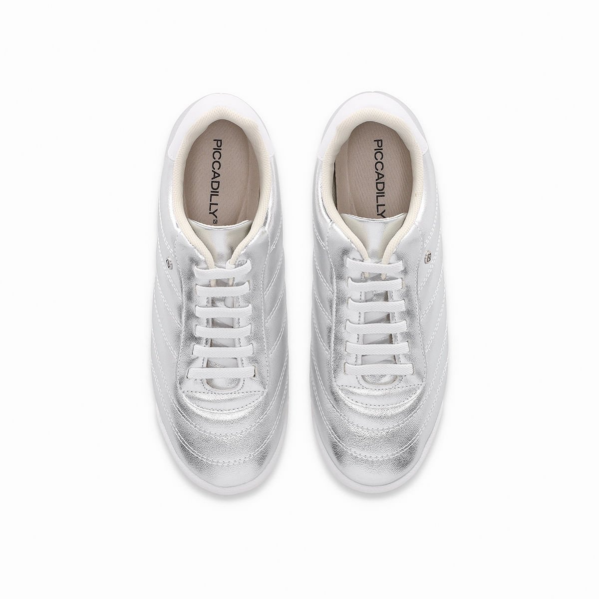 Tênis Kelly Rasteira Prata/Branco Neve Prata/Branco 3