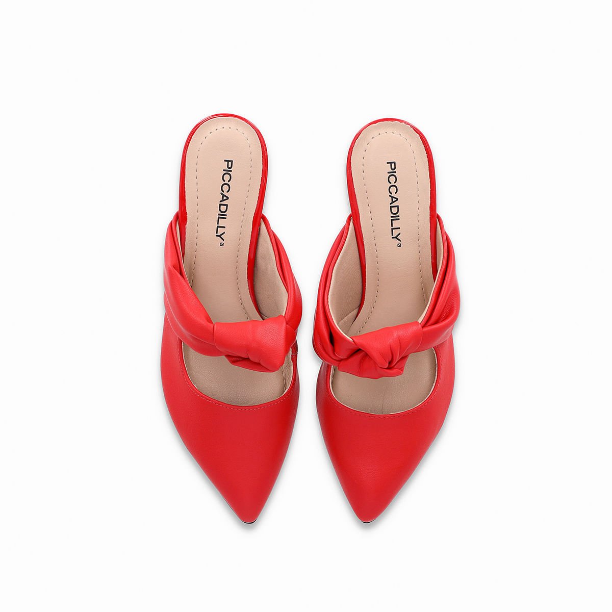 Mule Taci Salto Médio Vermelho Vermelho 3