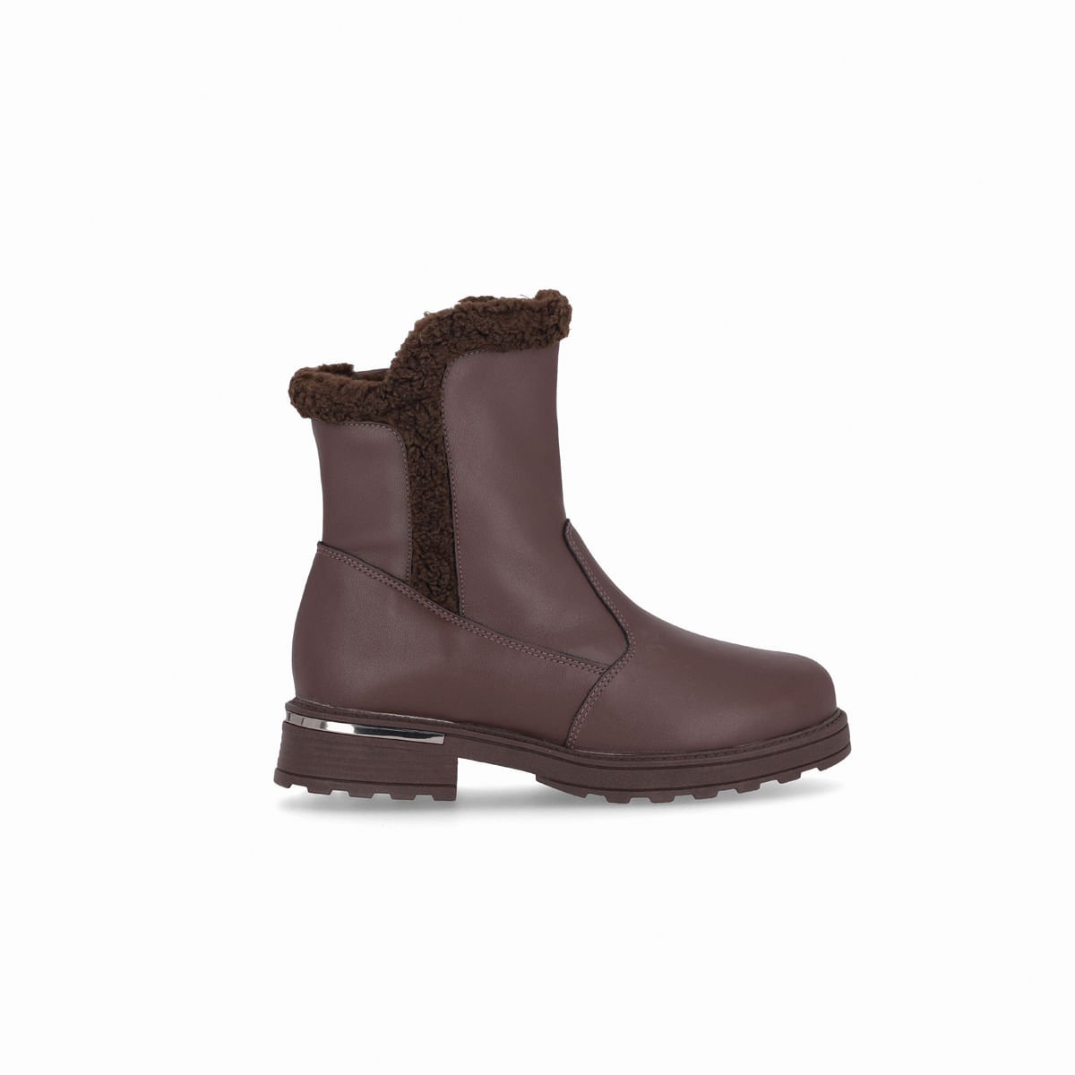PICCADILLY MAXI - Bota Gisa Cano Curto Salto Médio Madeira Marrom 1