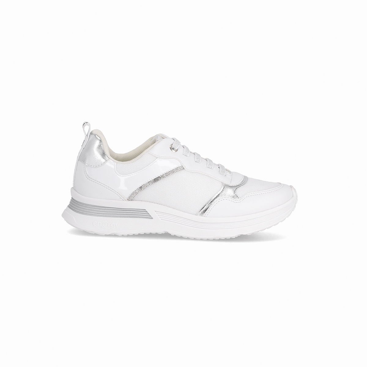 Tênis Energy Anabela Médio Branco Neve com Branco Branco 1