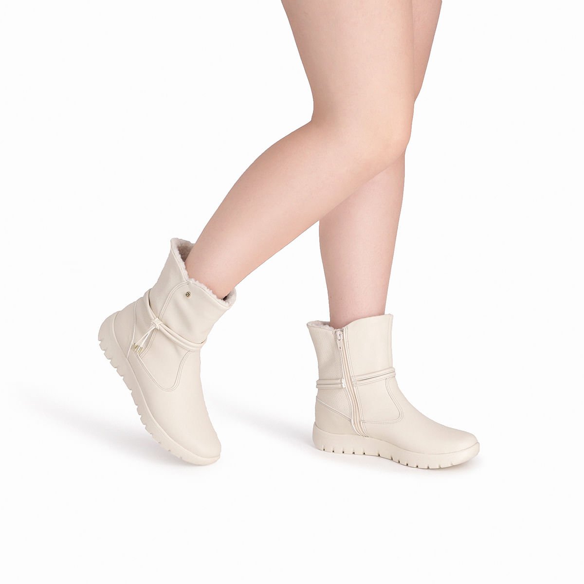 Bota Vicky Cano Curto Salto Baixo Off White Off White 4