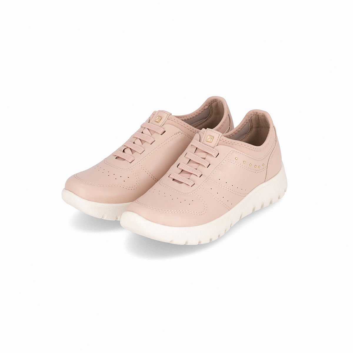 Tênis Vicky Salto Baixo Rosê Rosa 2