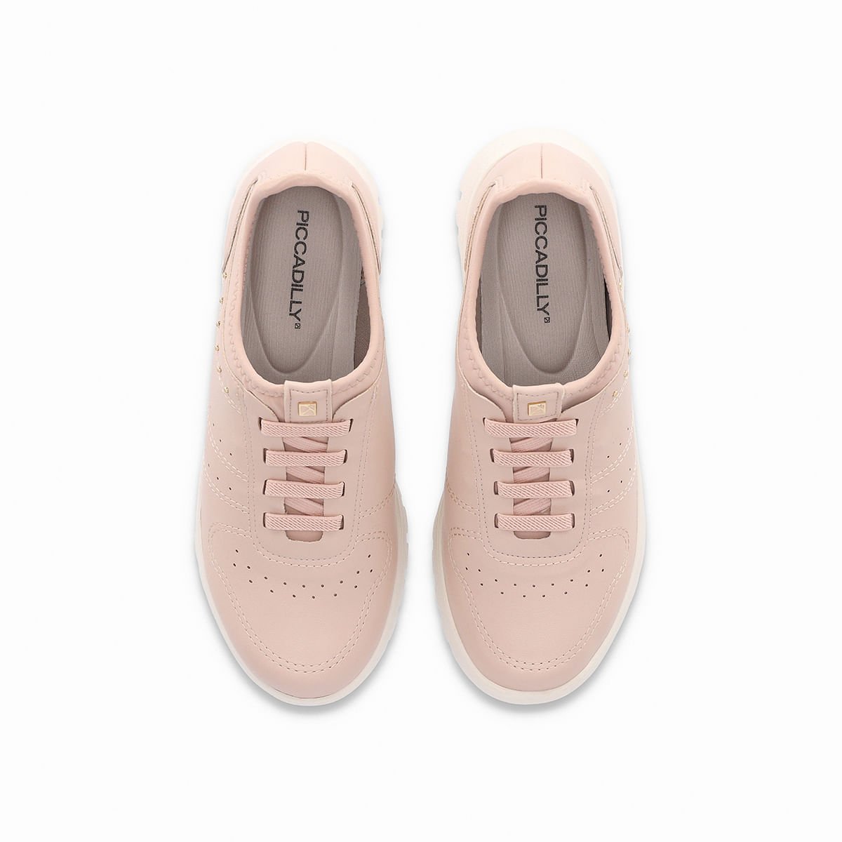 Tênis Vicky Salto Baixo Rosê Rosa 3