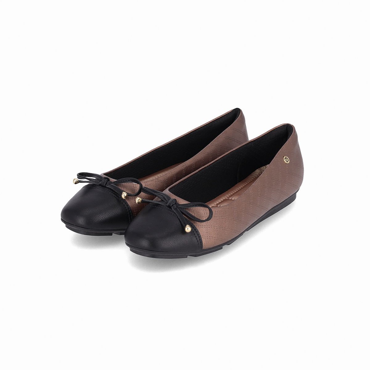 PICCADILLY MAXI - Sapatilha Michele Salto Baixo Bronze Marrom 2