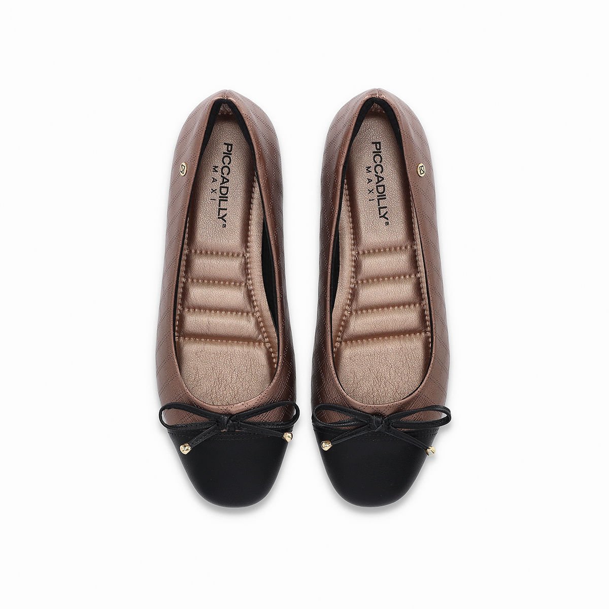 PICCADILLY MAXI - Sapatilha Michele Salto Baixo Bronze Marrom 3