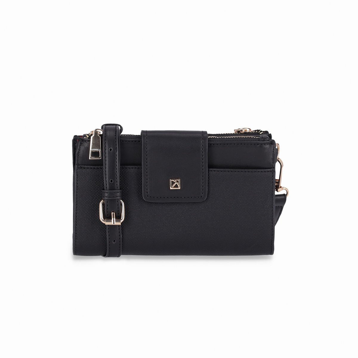 Bolsa Elisa Tiracolo Pequena Preto Preto 1