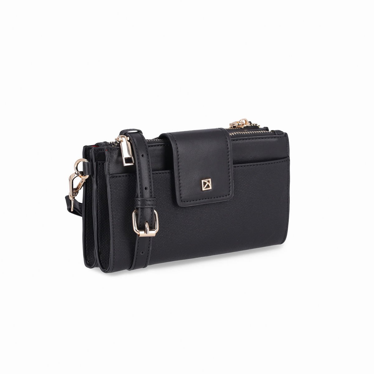 Bolsa Elisa Tiracolo Pequena Preto Preto 3