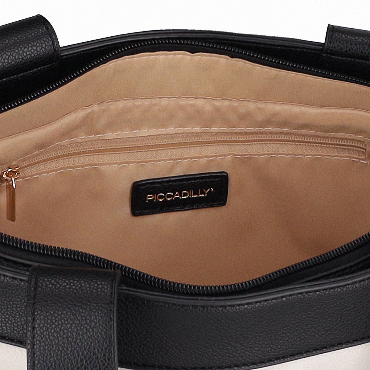 Bolsa Beatriz Tote Grande Preto Off White Branco 5