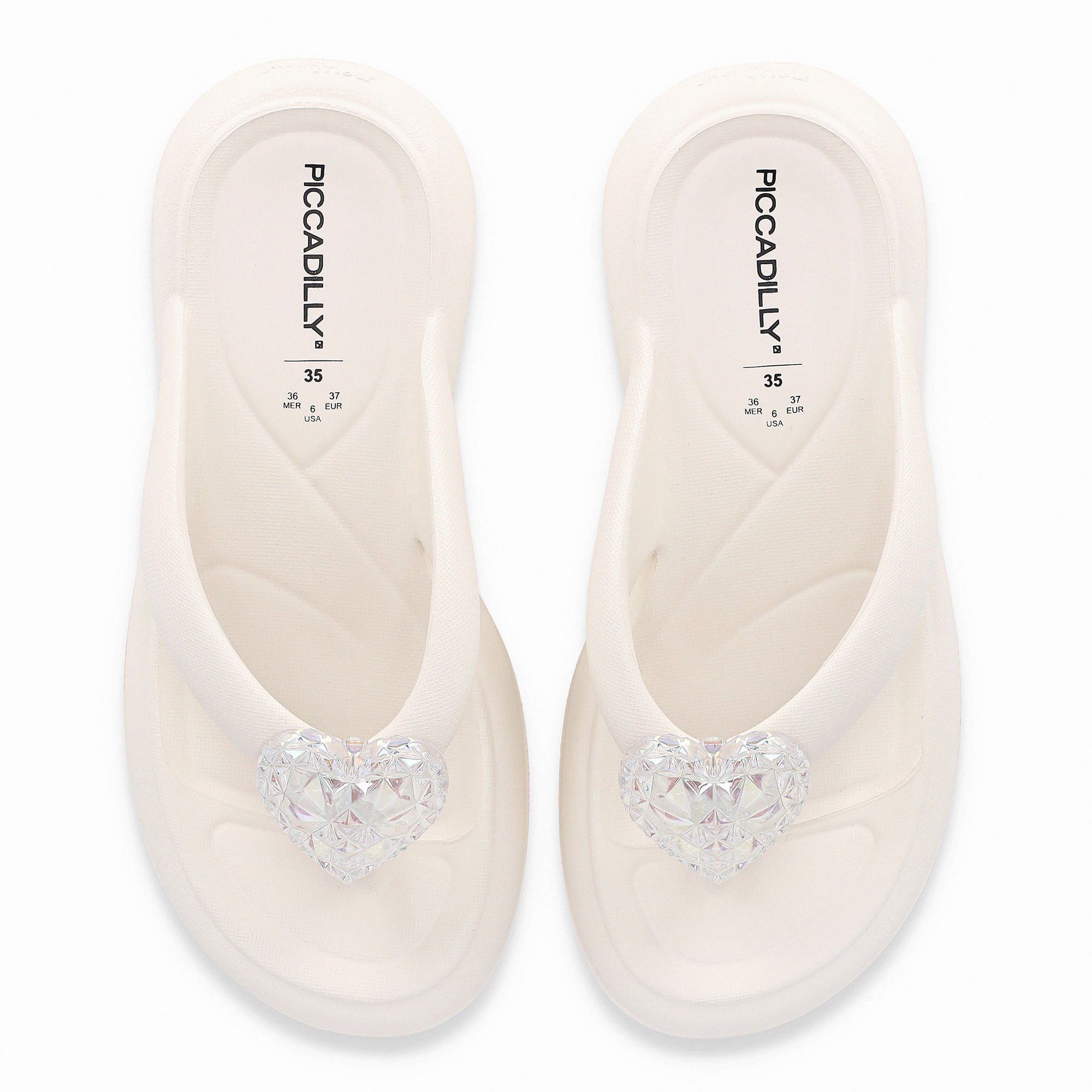 Chinelo Marshmallow com Enfeite Off White Off White 5