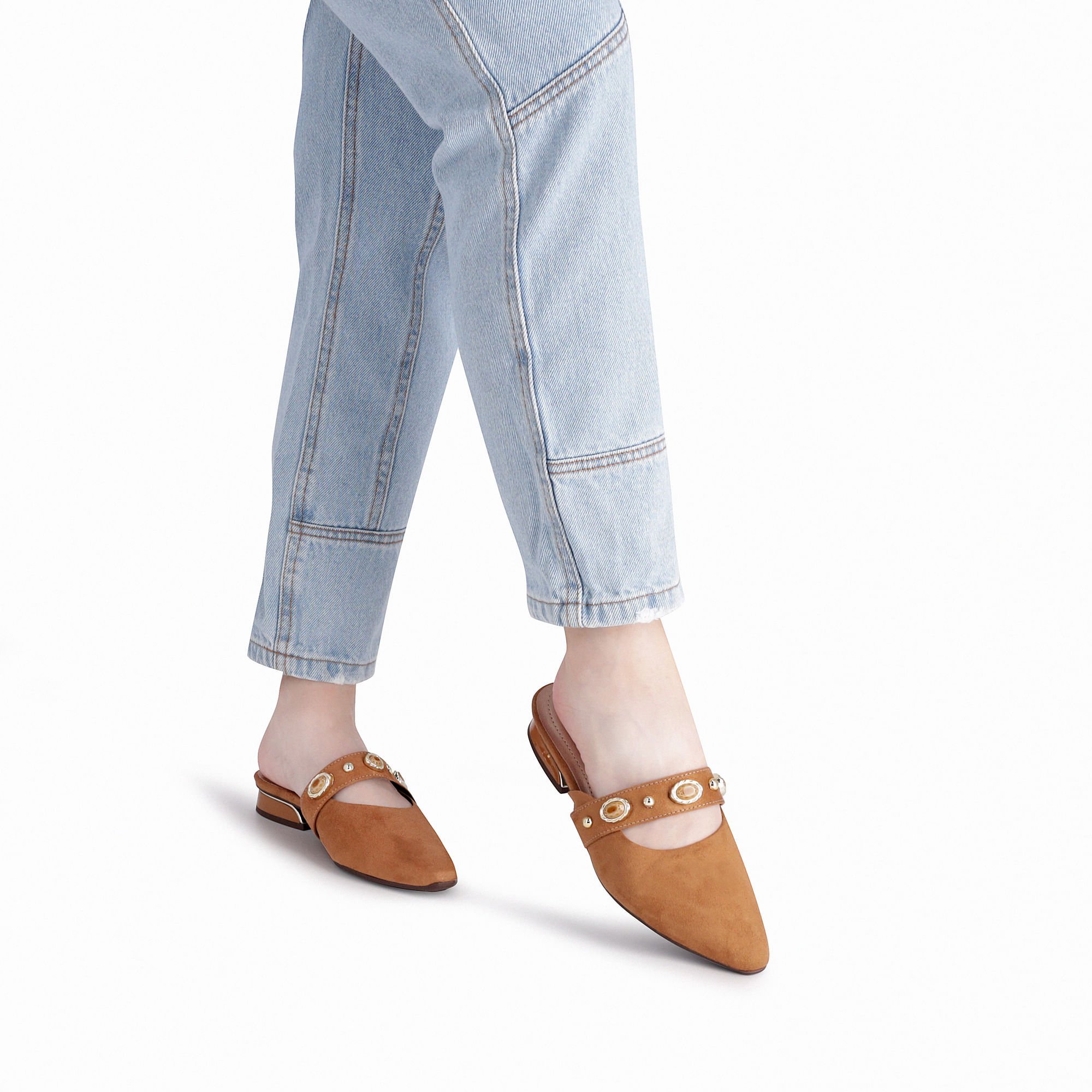 PICCADILLY MAXI - Sapato Mule Silvia Salto Baixo Mascavo Mascavo 3