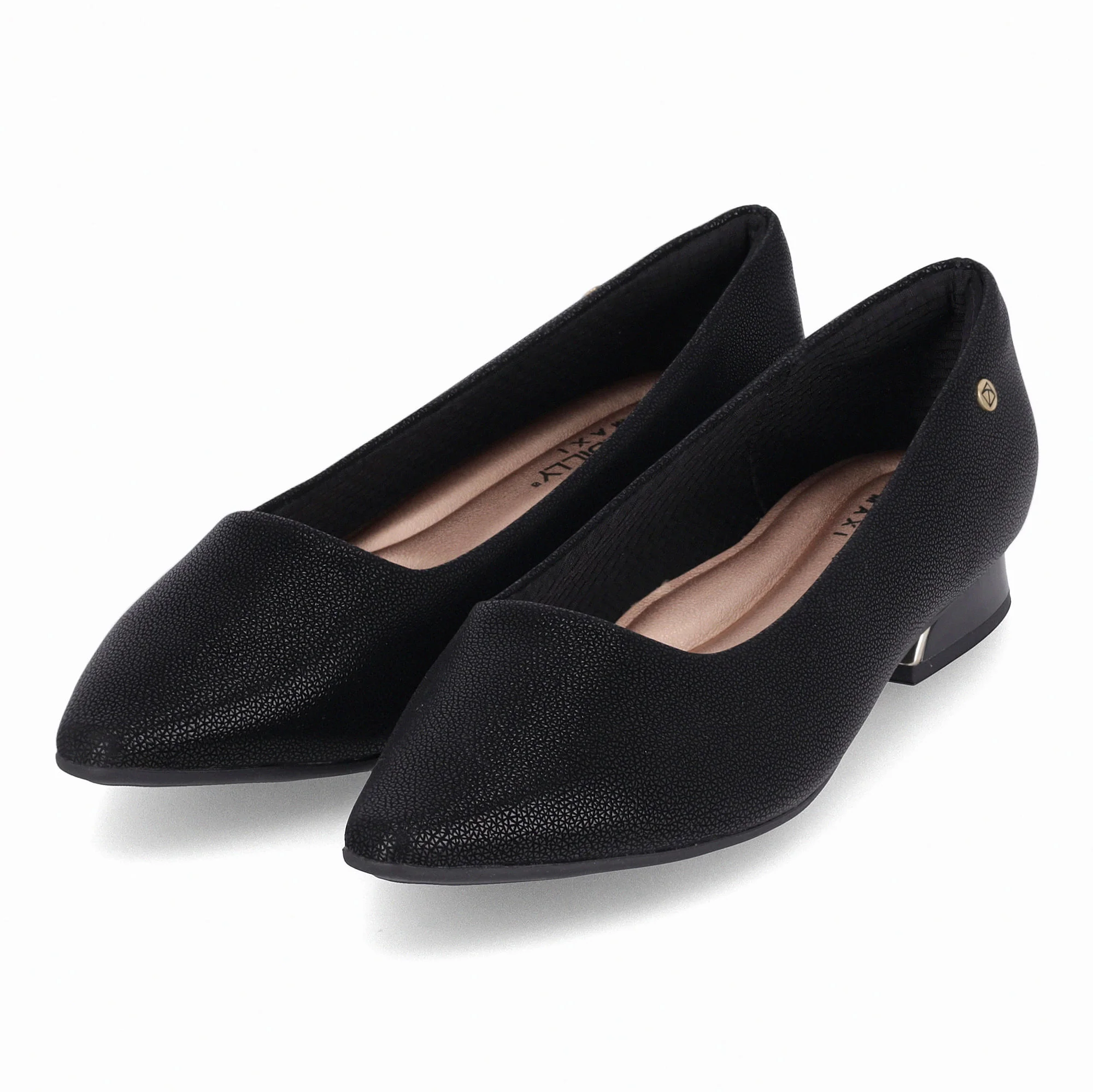 PICCADILLY MAXI - Sapato Silvia Salto Baixo Preto Preto 2