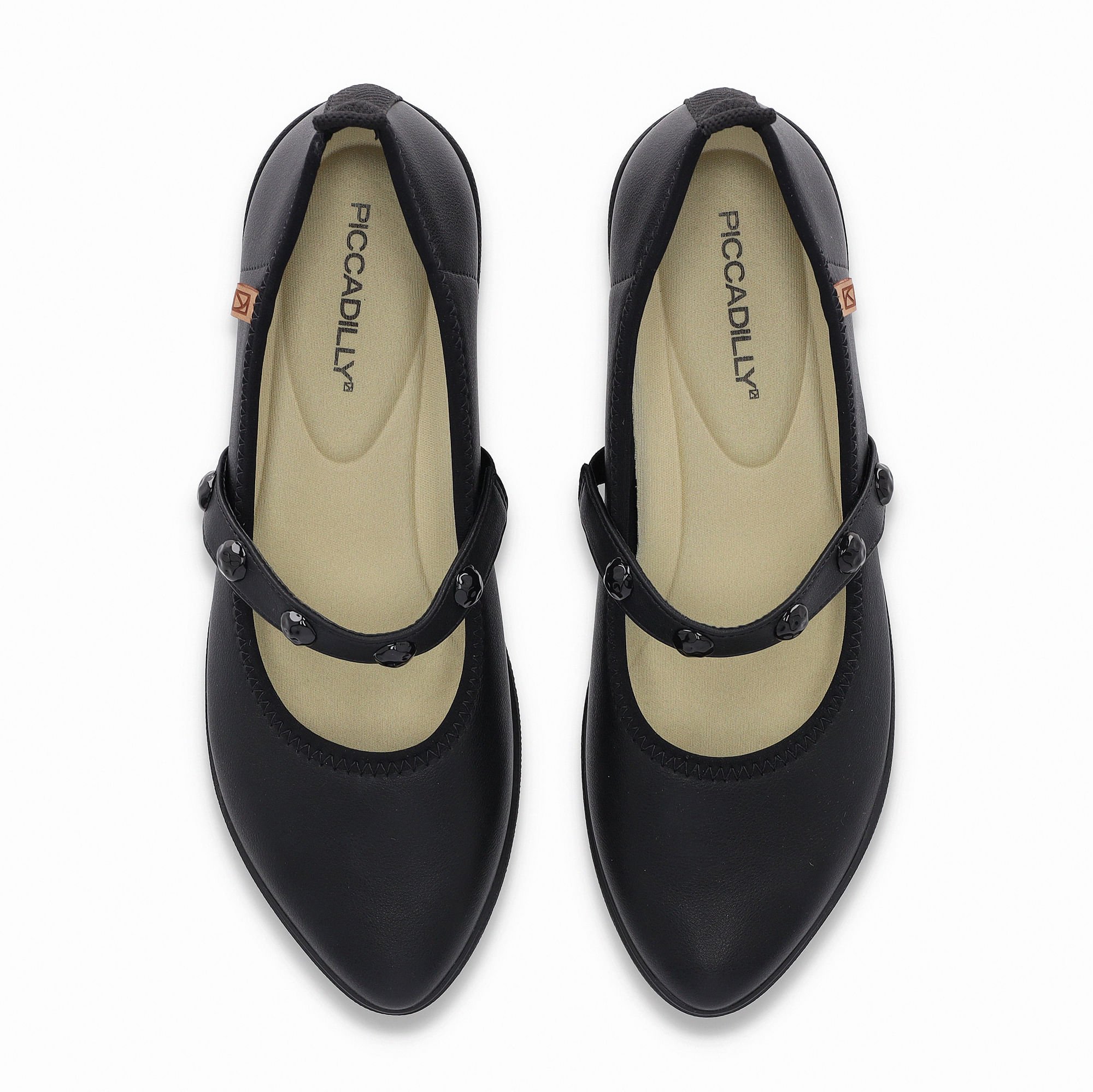 Sapatilha Boneca Solange Salto Baixo Preto Preto 7