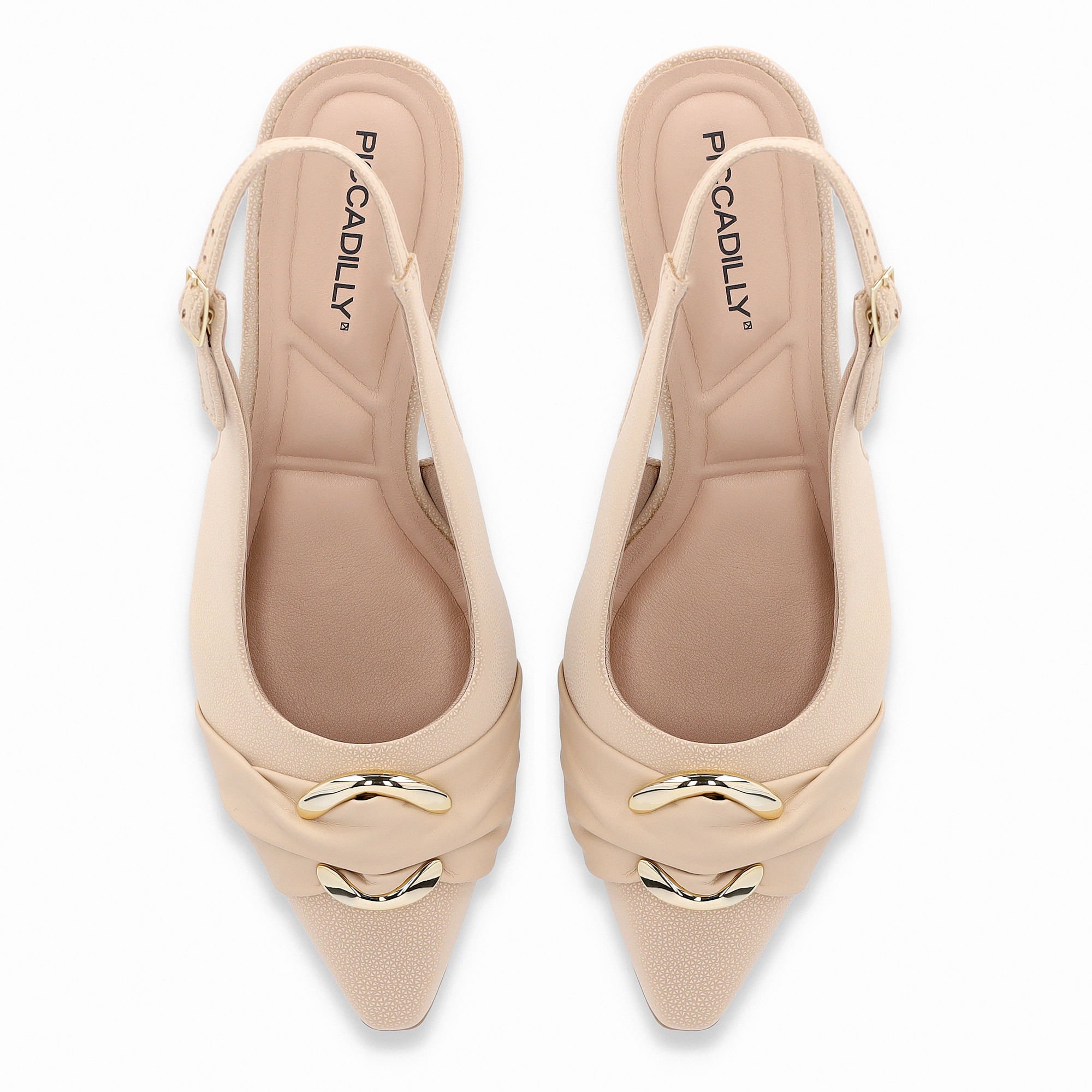 Sapato Slingback Irene Salto Alto Brule Bege 5