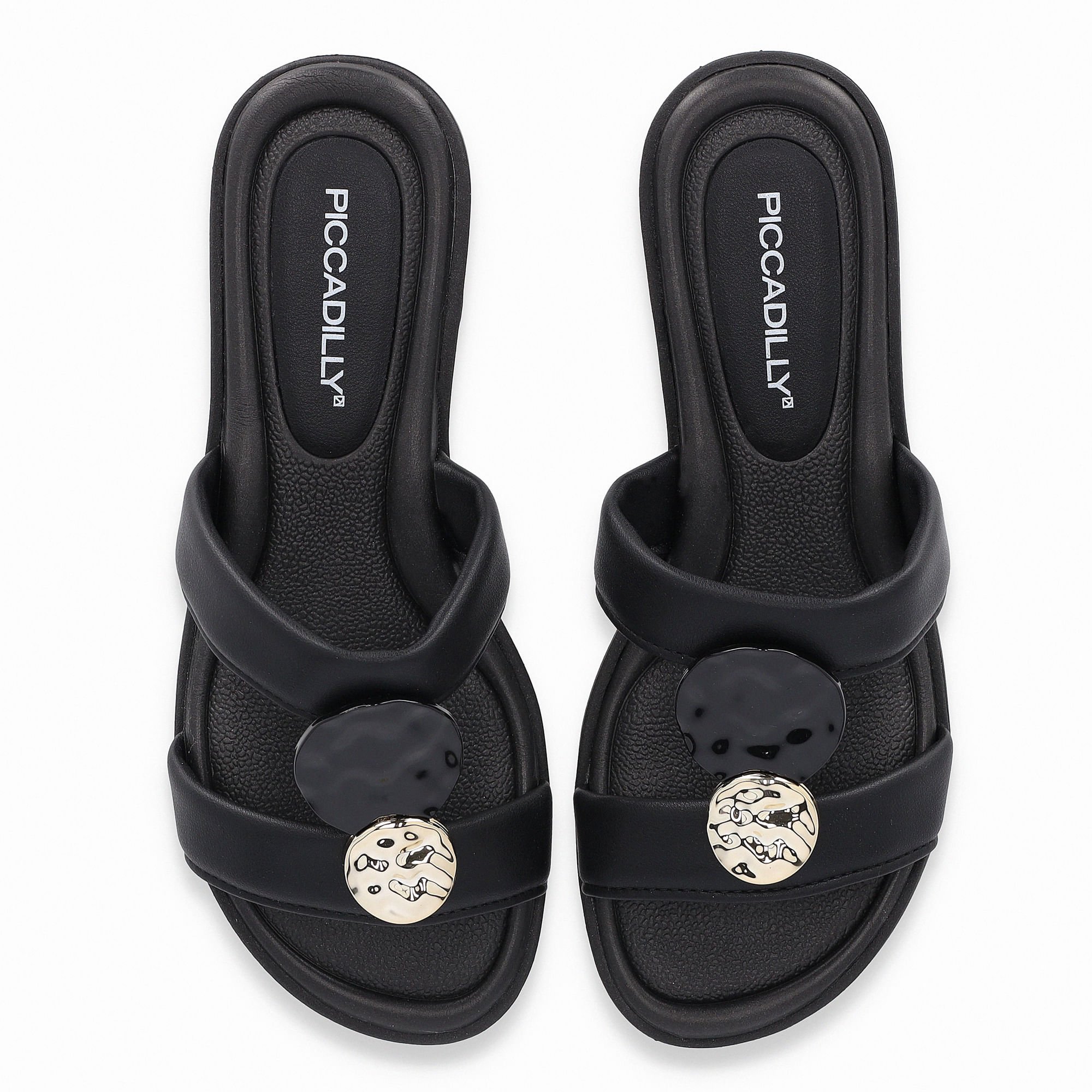 Tamanco Taila Salto Baixo Preto Preto 5