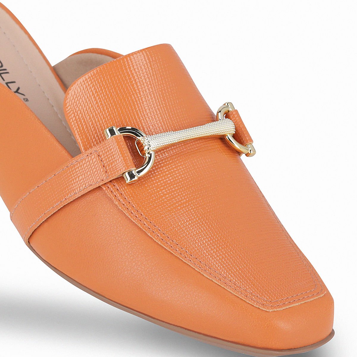 Mule Tati Salto Médio Laranja Laranja 4