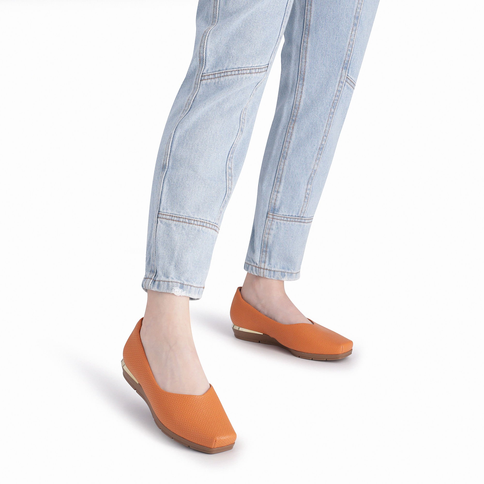 PICCADILLY MAXI - Sapatilha Fernanda Salto Baixo Laranja Laranja 3