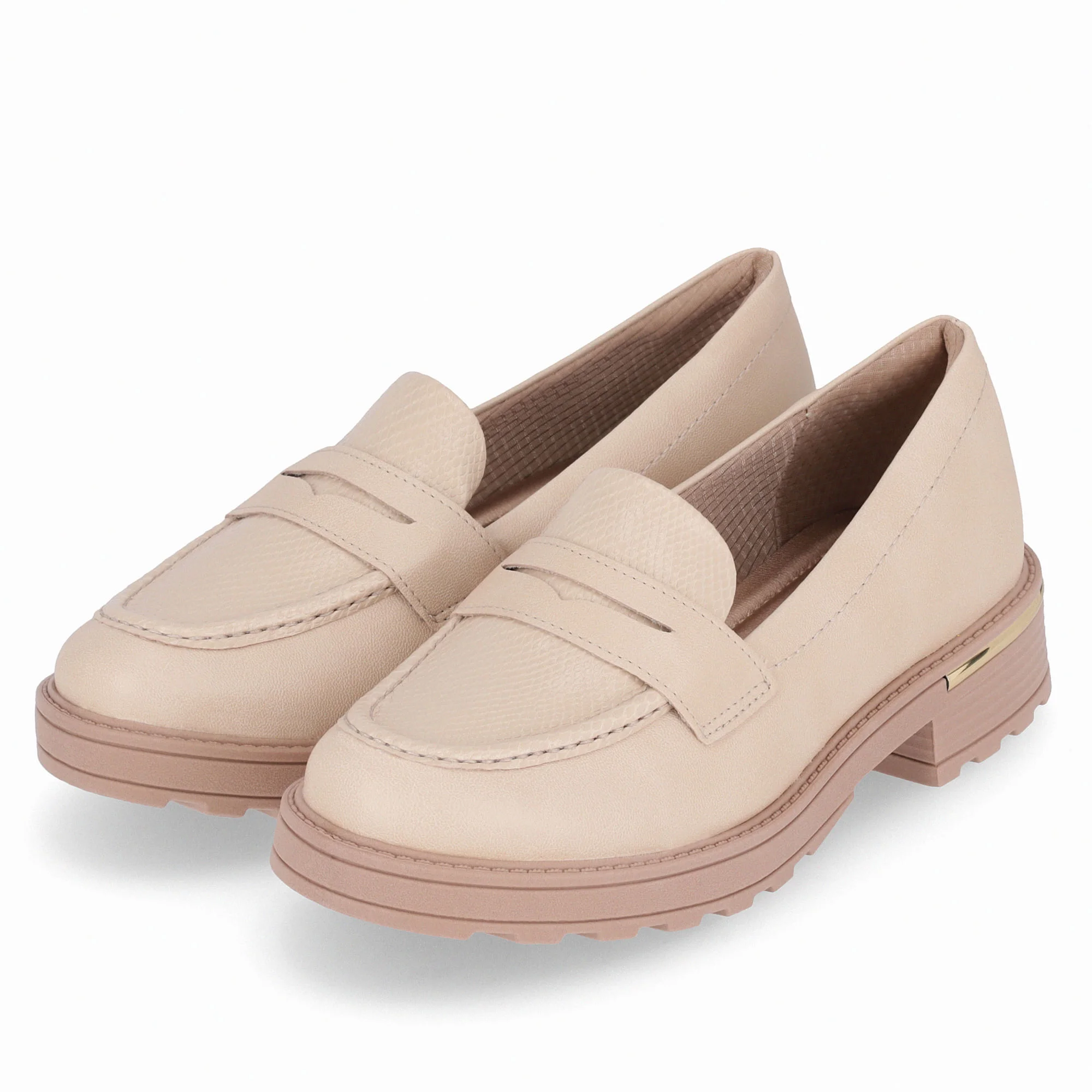 PICCADILLY MAXI - Sapato Mocassim Gisa Anabela Médio Brule Brule 2