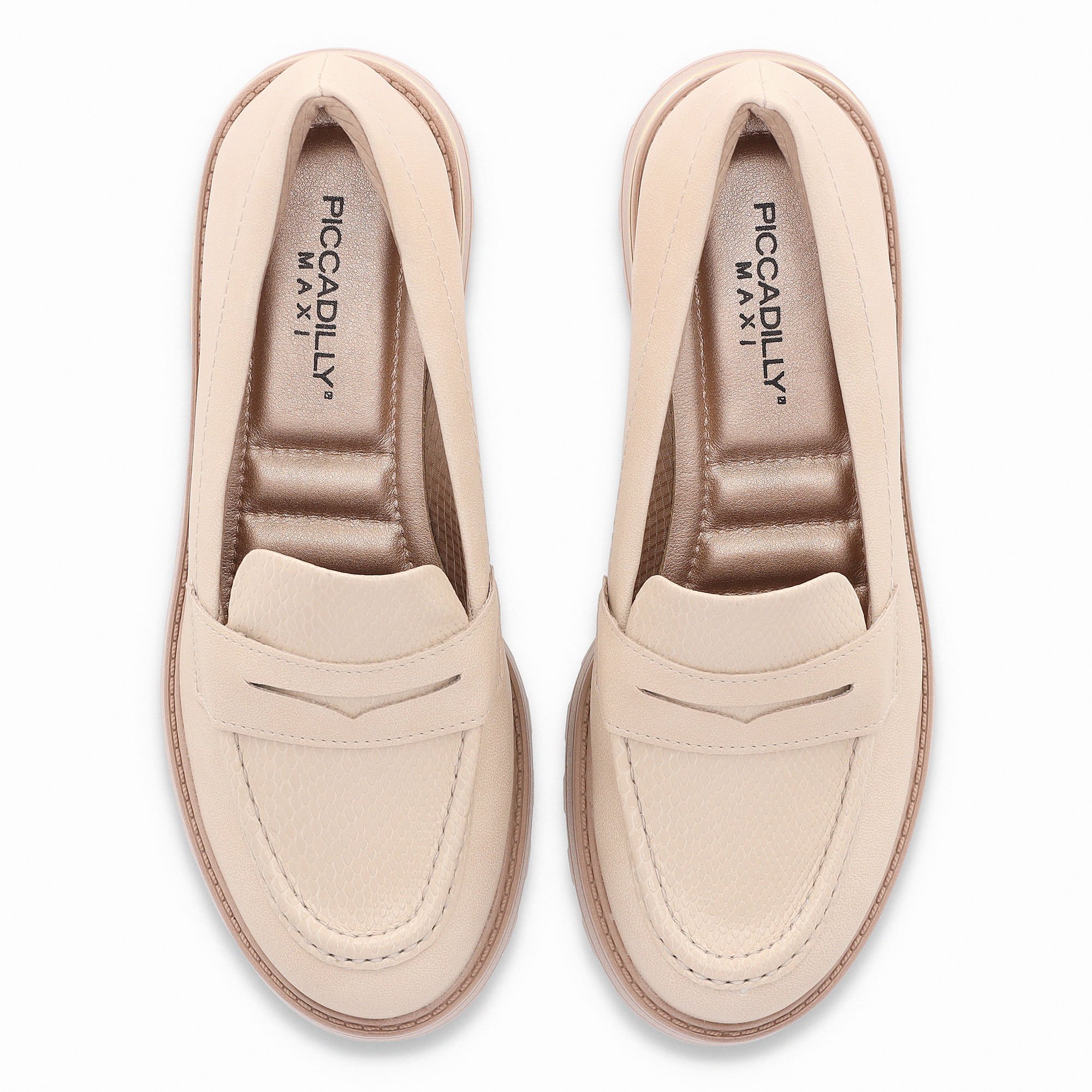 PICCADILLY MAXI - Sapato Mocassim Gisa Anabela Médio Brule Brule 5