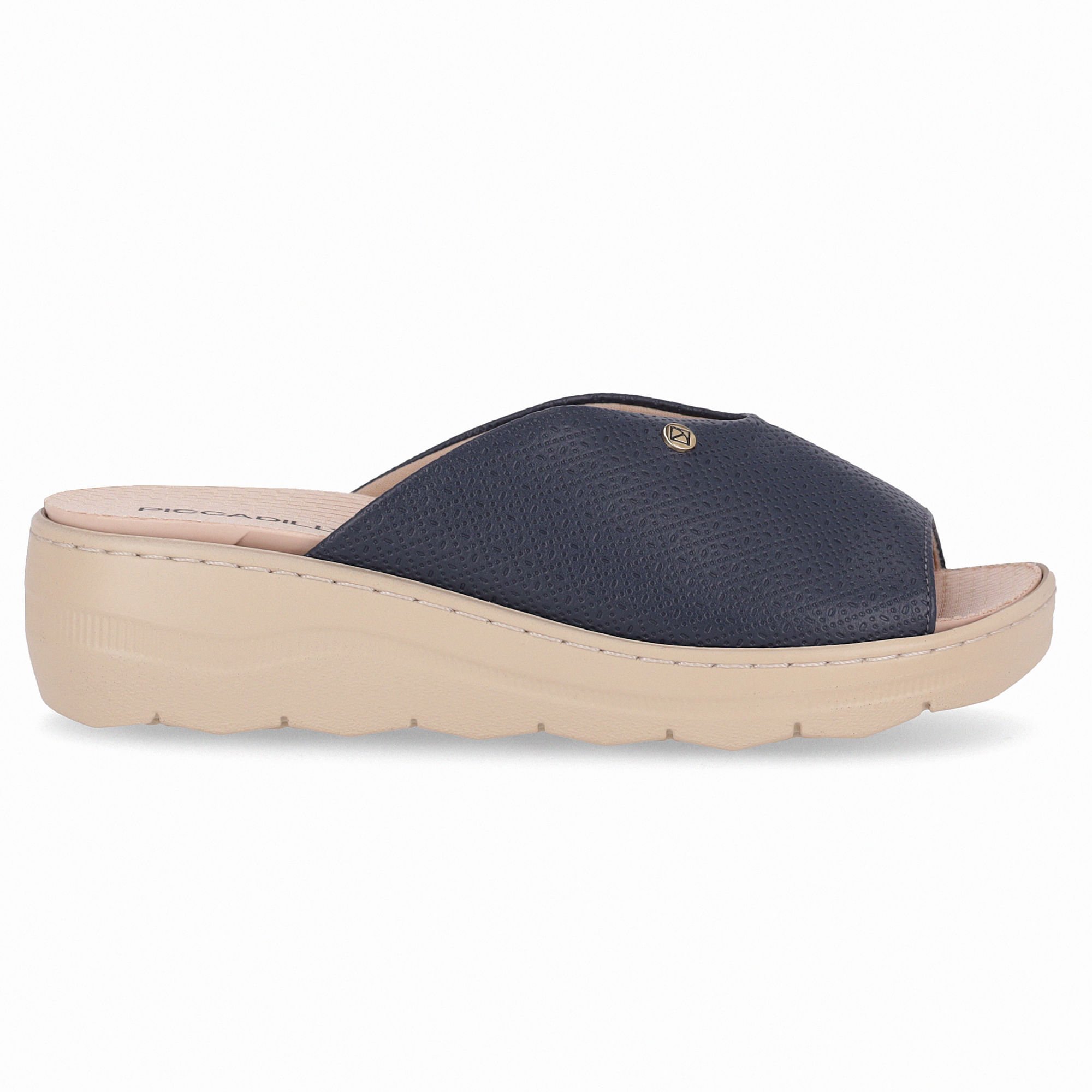 Tamanco Spa Anabela Médio Navy Navy 1