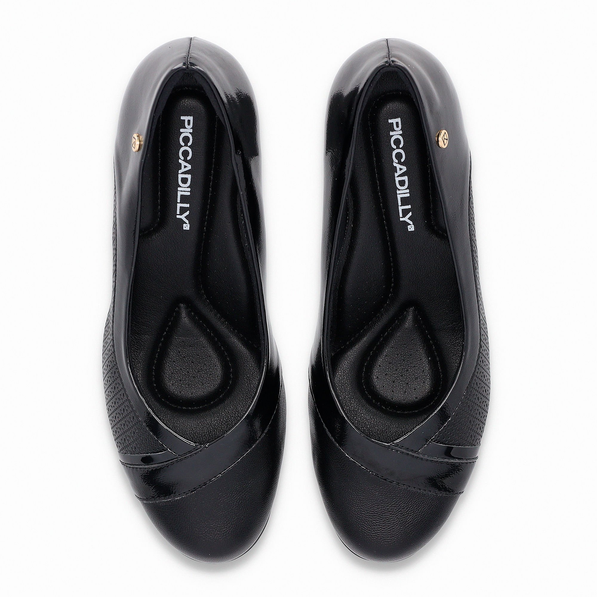 Scarpin Laura Salto Médio Preto Preto 5