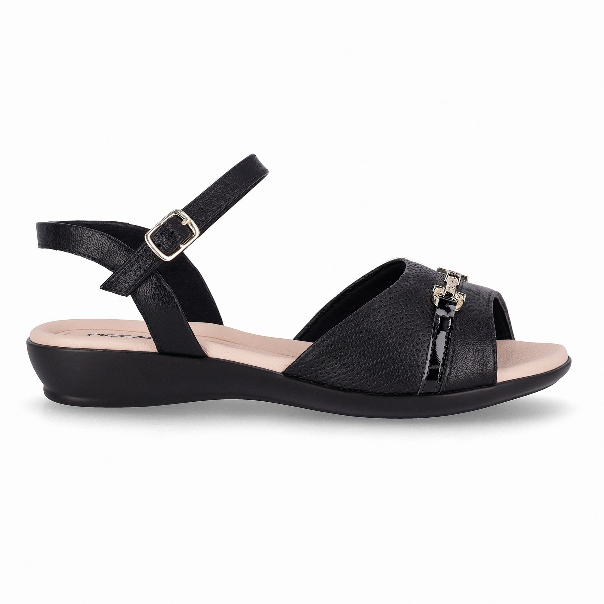 Sandália Camila Rasteira Preto