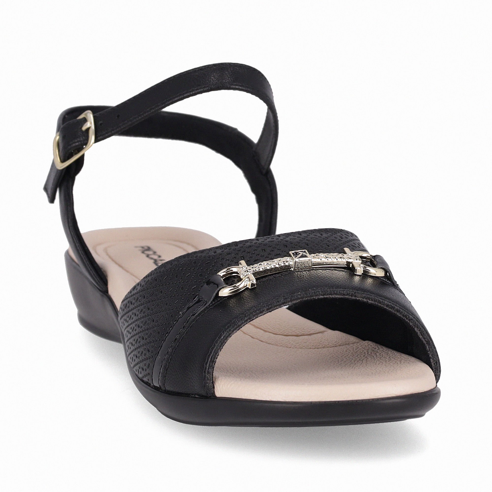 Sandália Camila Rasteira Preto Preto 3