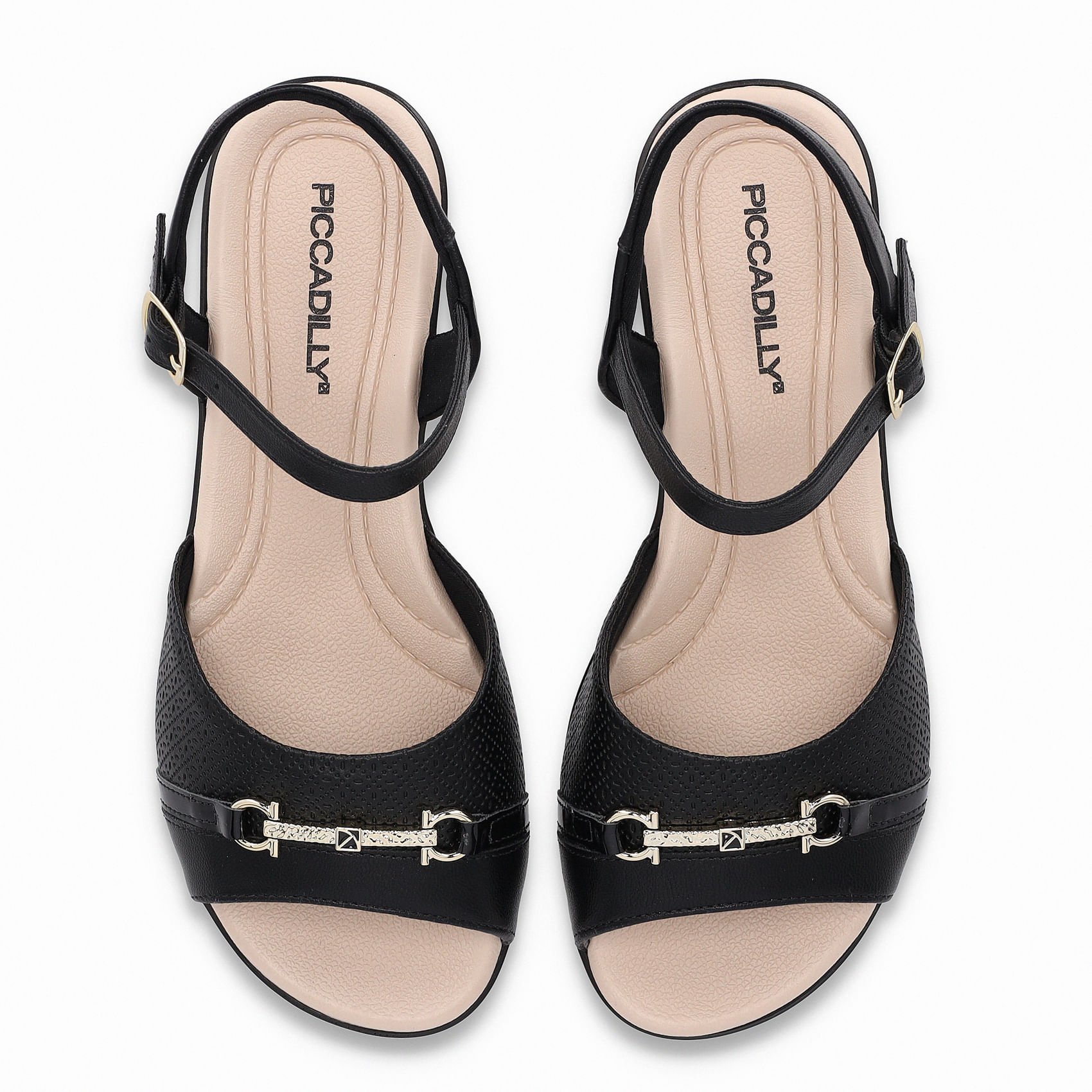 Sandália Camila Rasteira Preto Preto 5