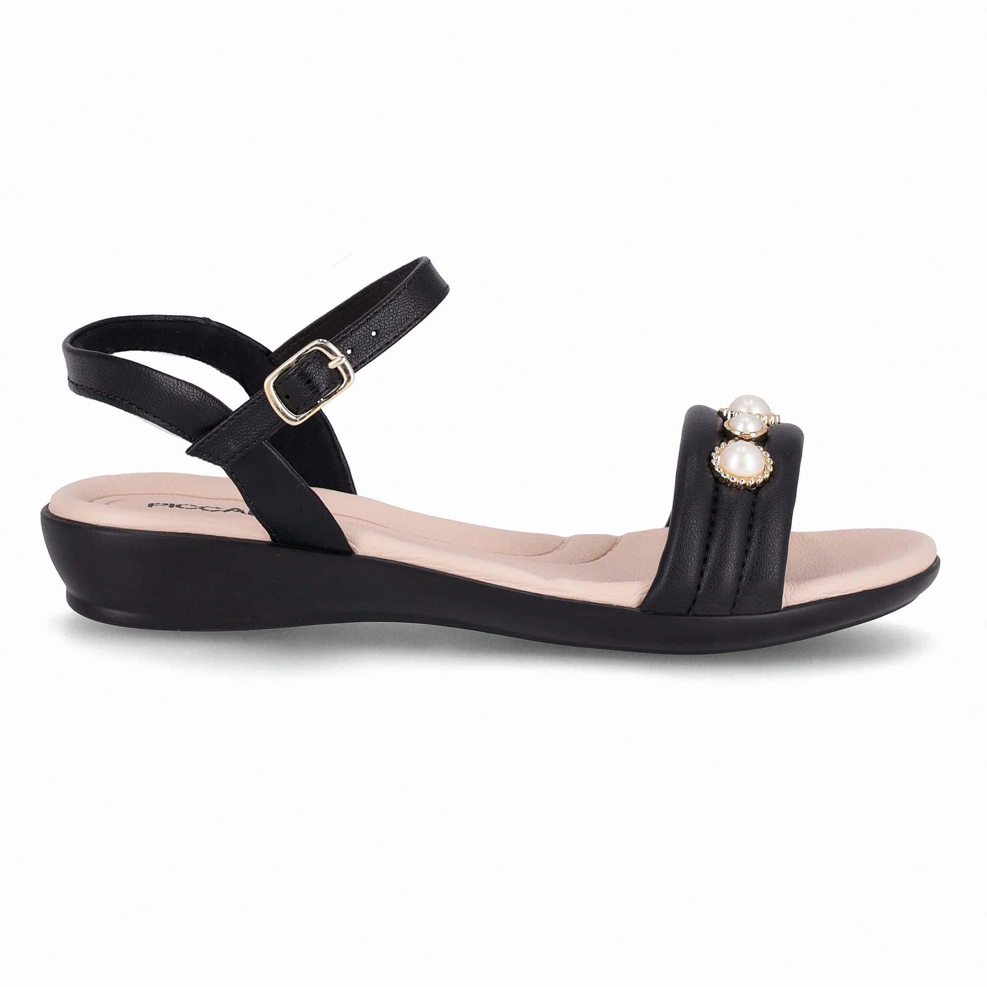 Sandália Camila Anabela Baixo Preto