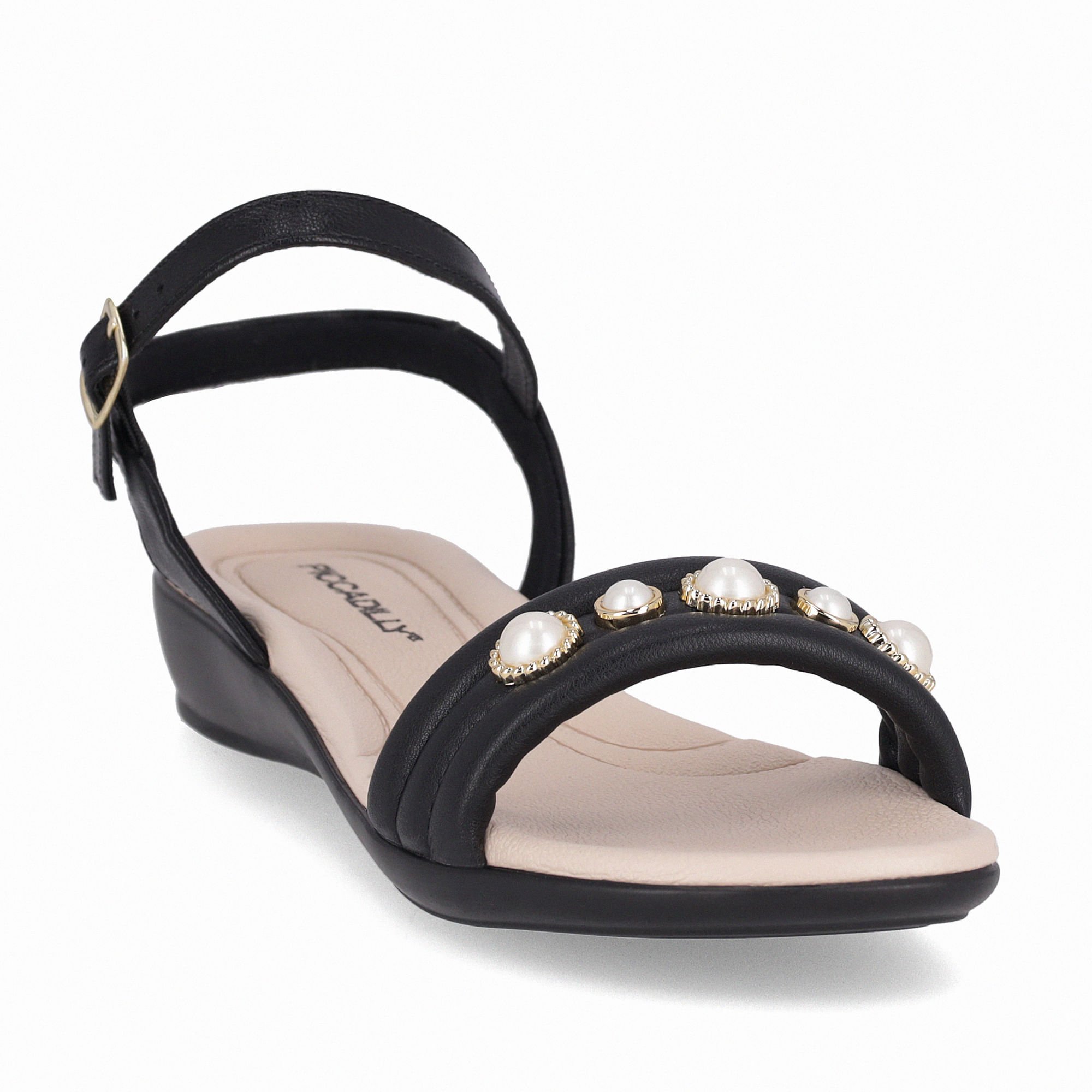 Sandália Camila Anabela Baixo Preto Preto 3