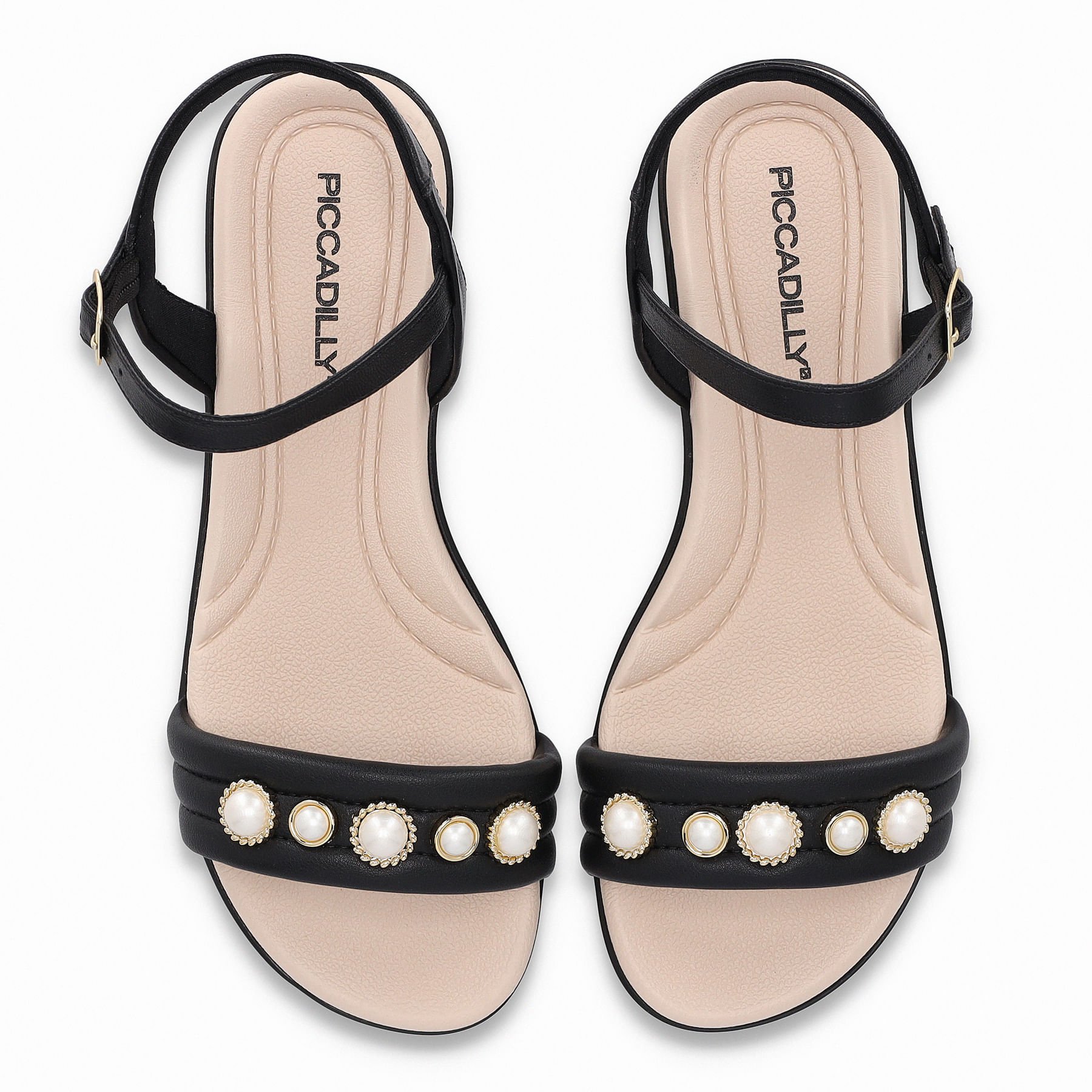 Sandália Camila Anabela Baixo Preto Preto 5