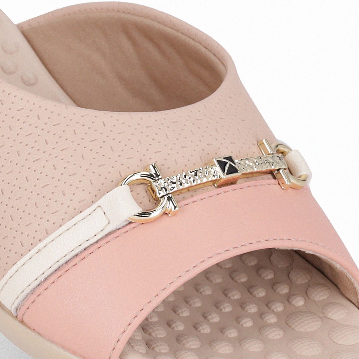 Tamanco Camila Rasteira Rose com Iogurte Rosa 4