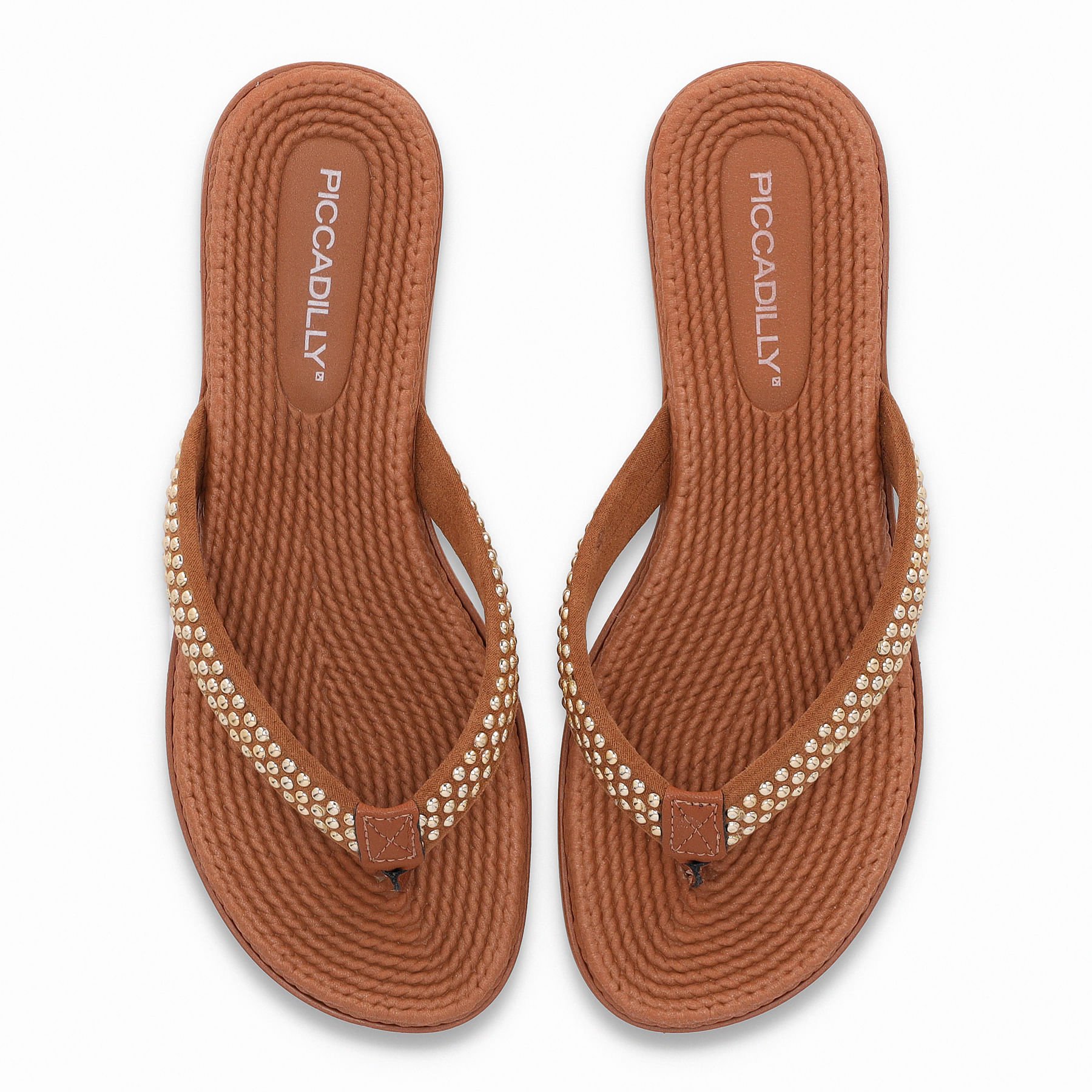 Rasteirinha Adla Caramelo com Ocre Marrom 5