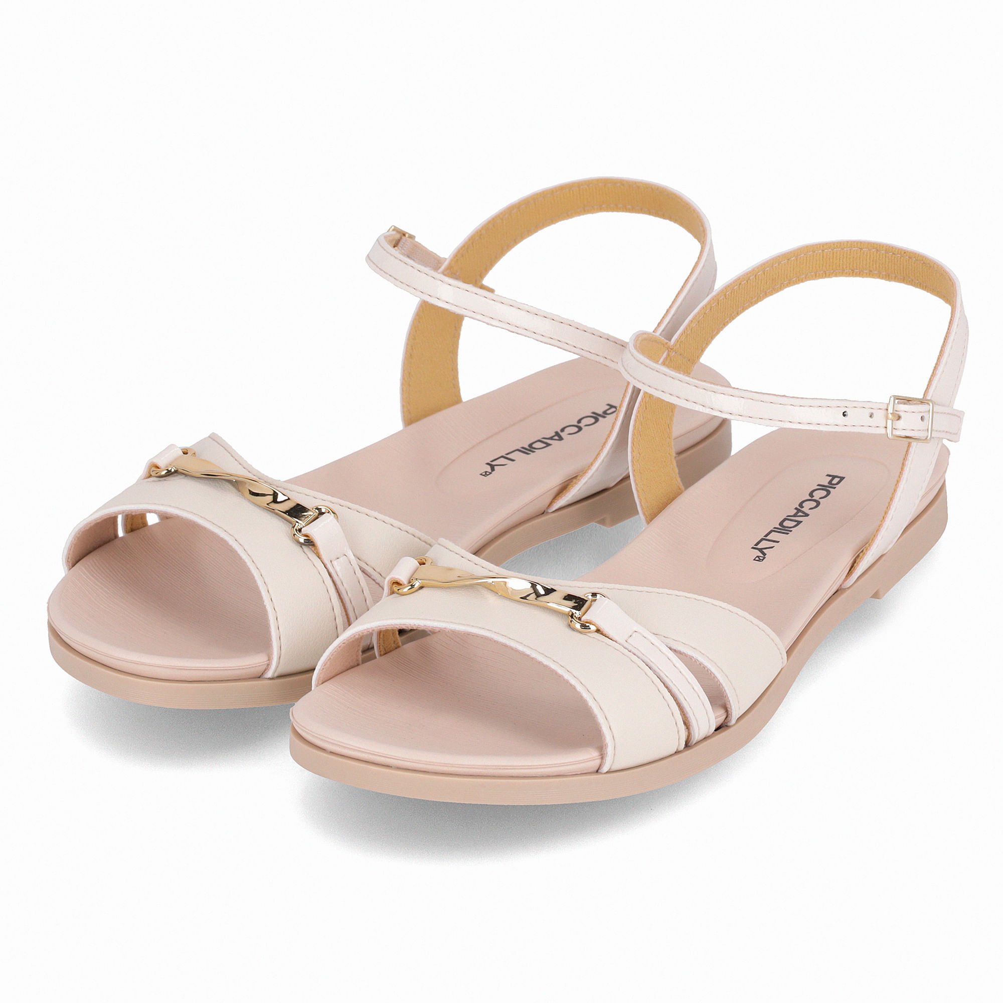 Rasteirinha Mari Off White Bege 2