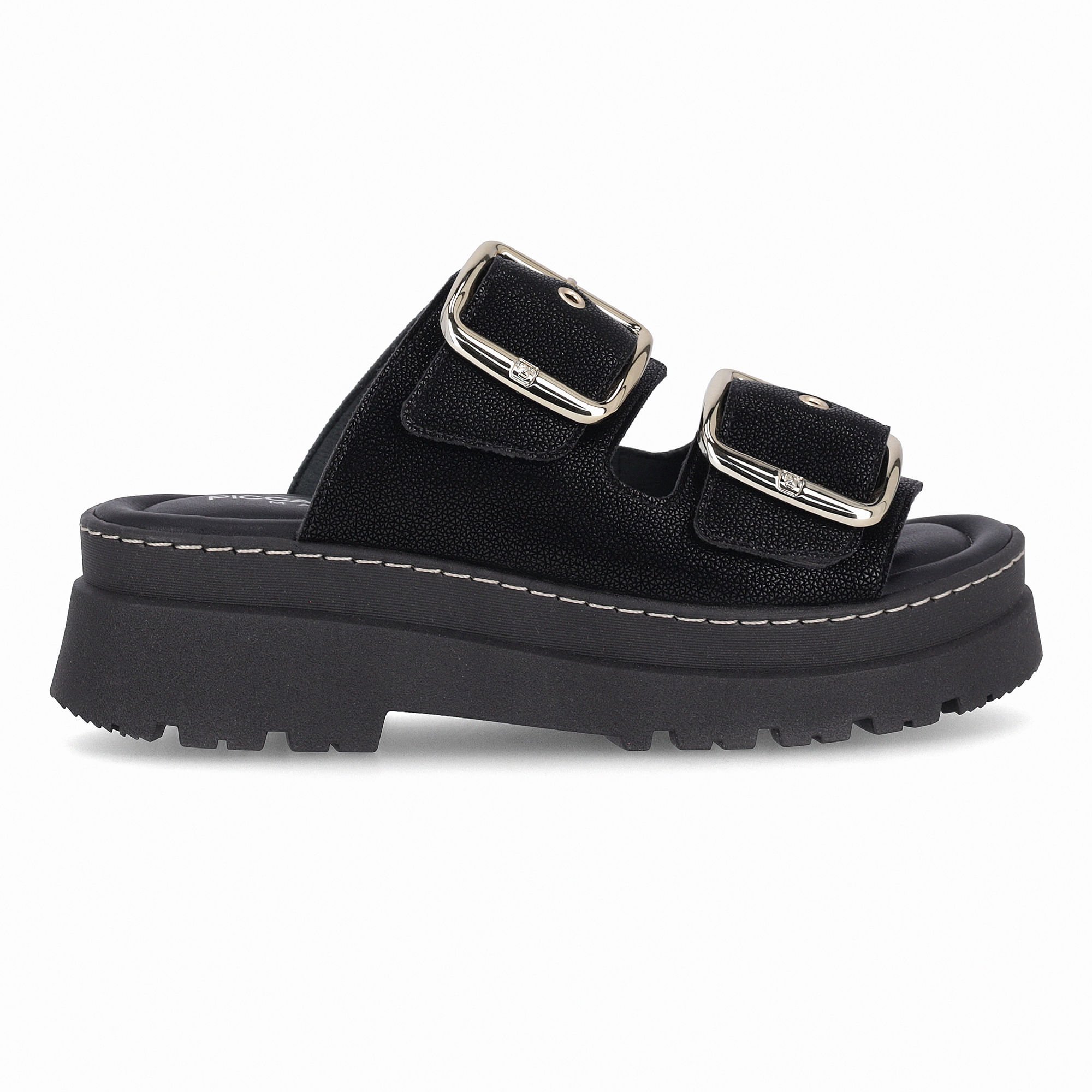 PICCADILLY MAXI - Tamanco Salto Médio Preto
